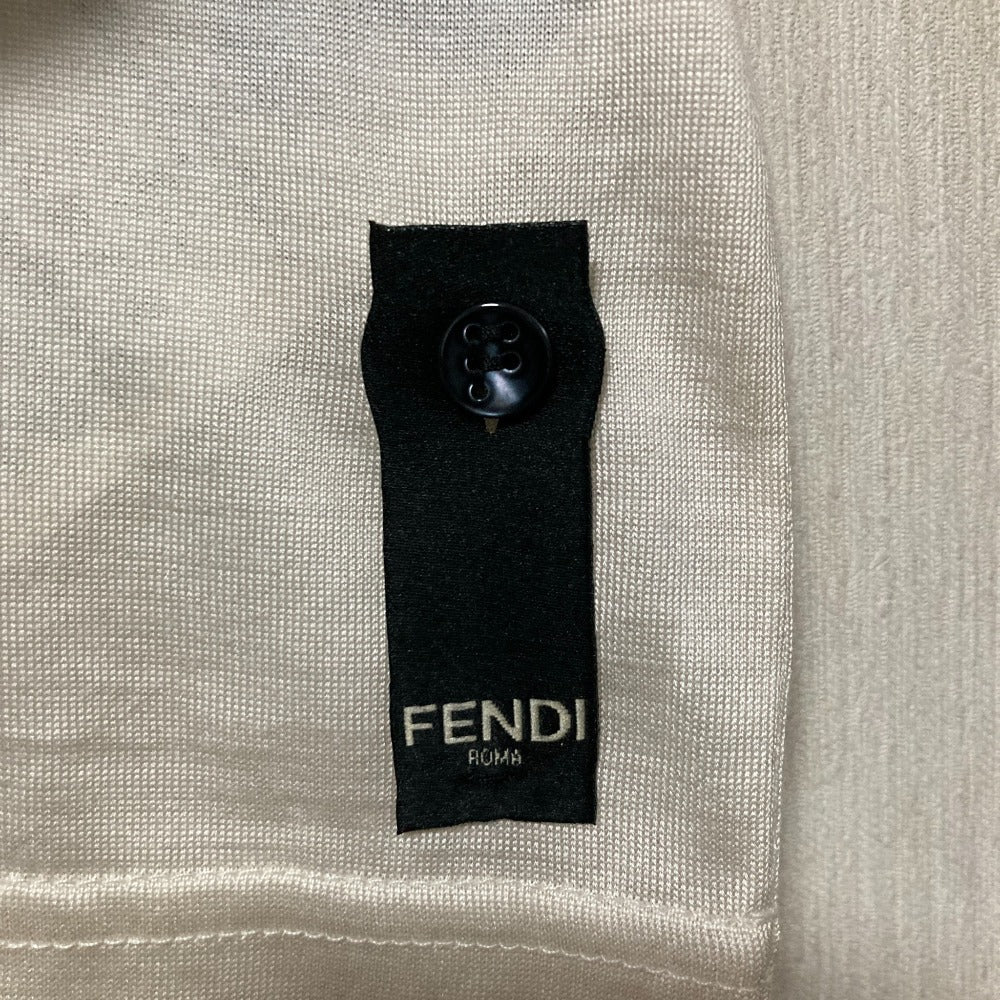 Fendi LOGO SILK Short Sleeve T-Shirt Silk T-Shirt