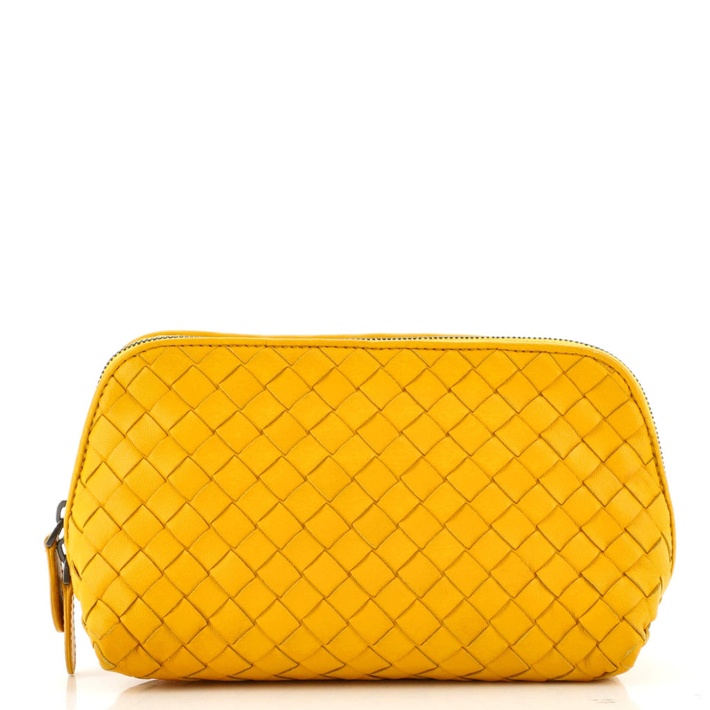 Zip Cosmetic Pouch Intrecciato Nappa Mini