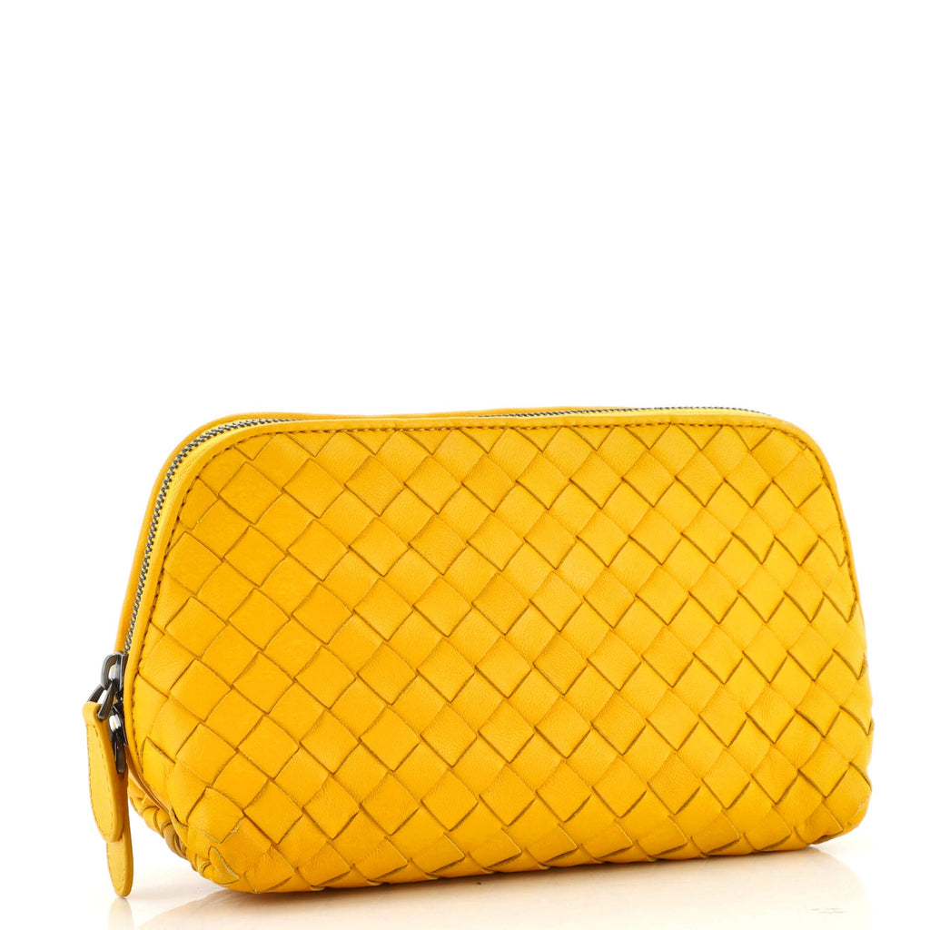 Zip Cosmetic Pouch Intrecciato Nappa Mini