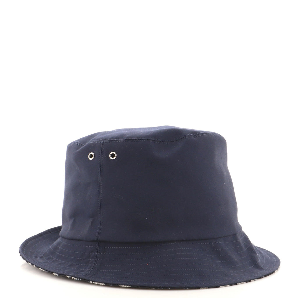 Teddy D Reversible Bucket Hat Cotton and Oblique Canvas XXL