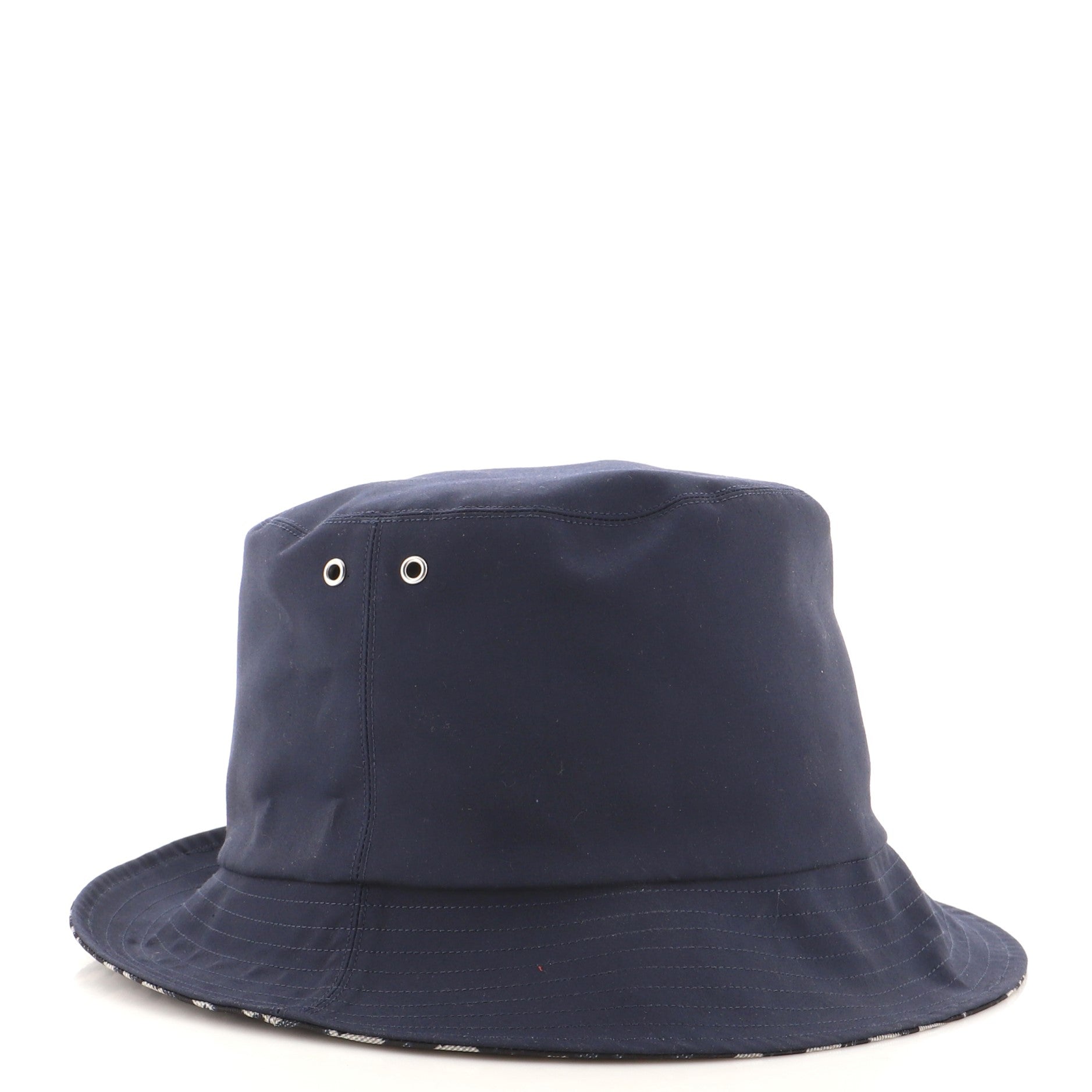 Teddy D Reversible Bucket Hat Cotton and Oblique Canvas XXL