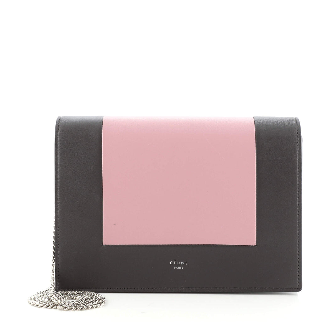 Frame Evening Clutch on Chain Leather