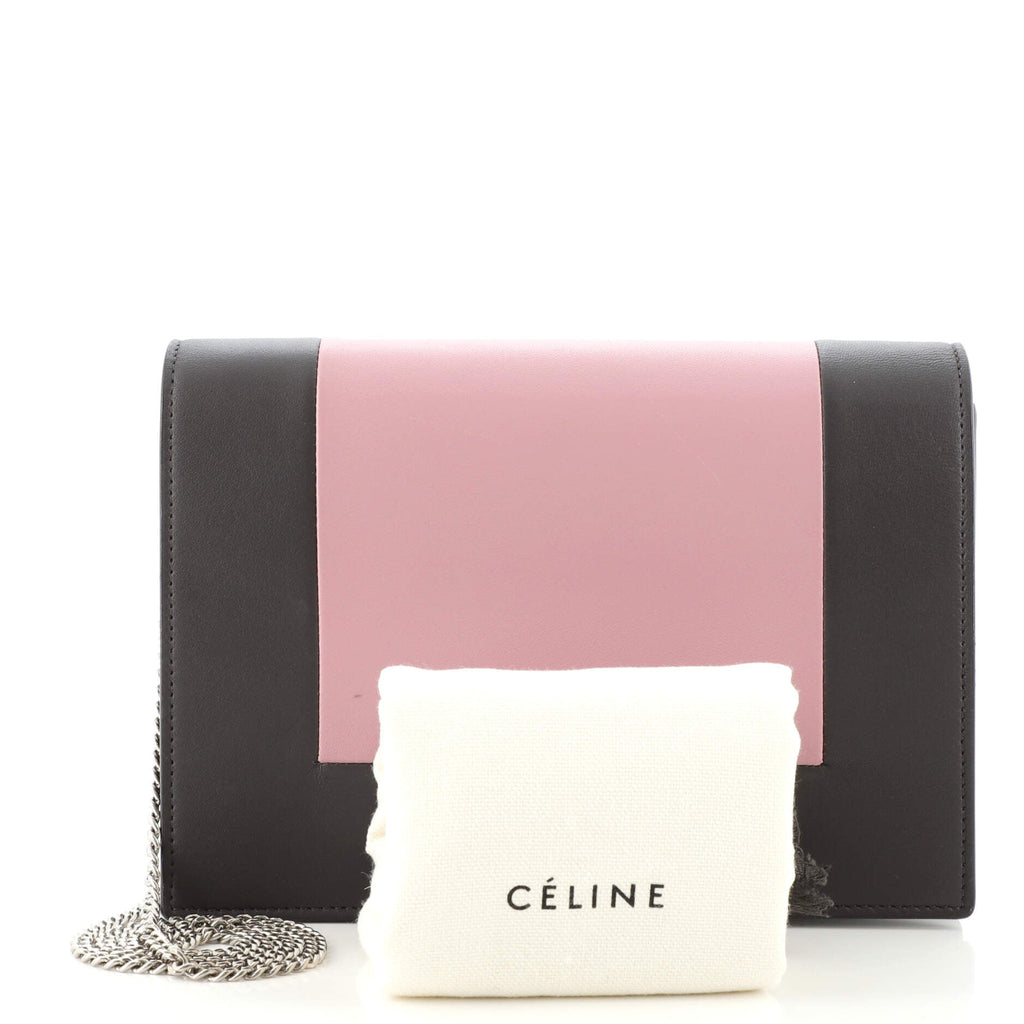 Frame Evening Clutch on Chain Leather