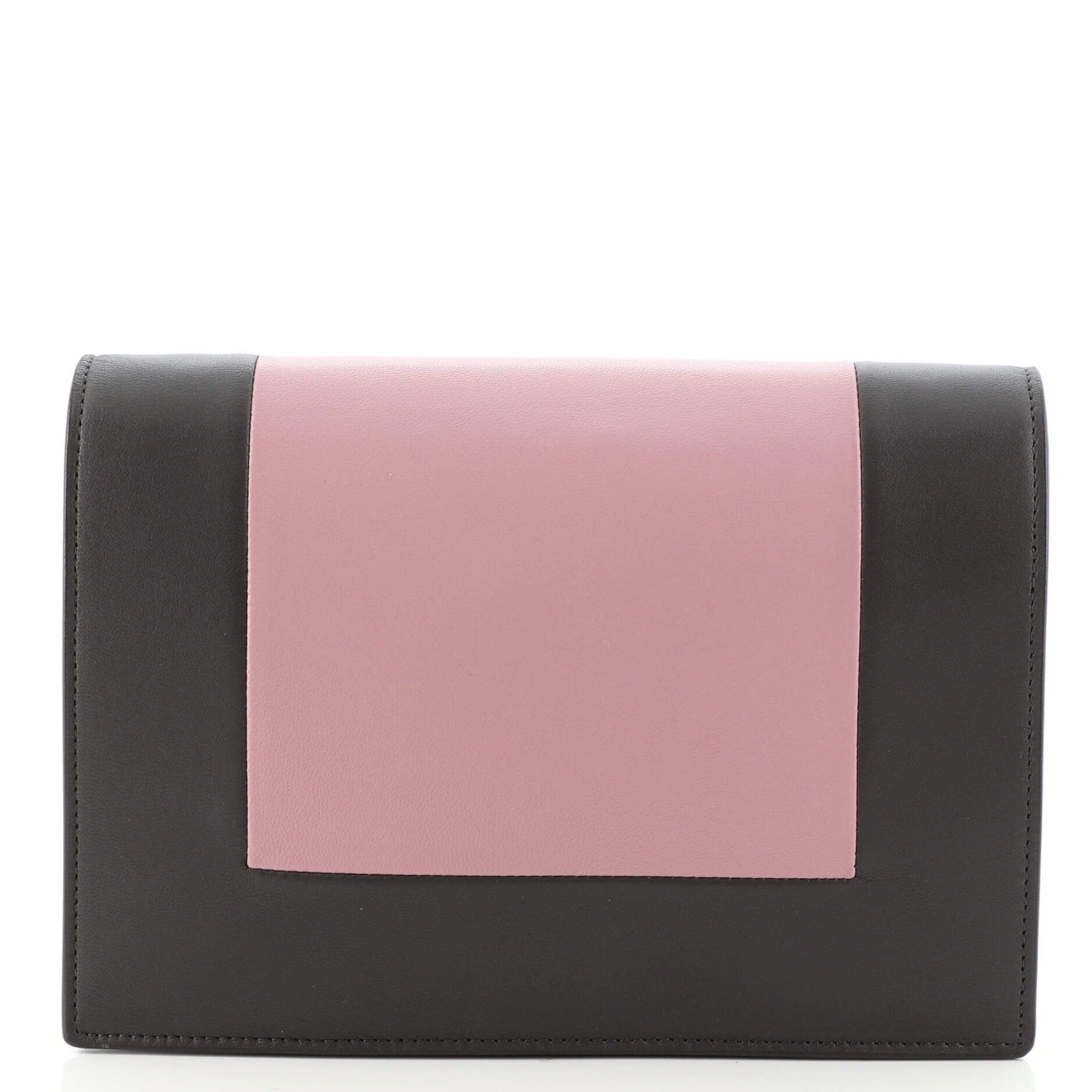 Frame Evening Clutch on Chain Leather