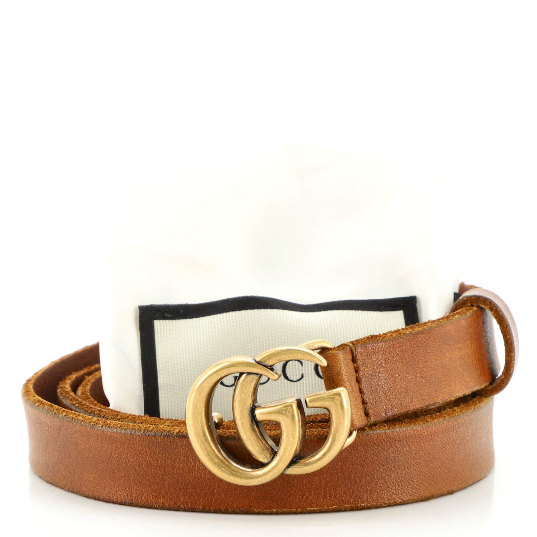 GG Marmont Belt Leather Thin 90
