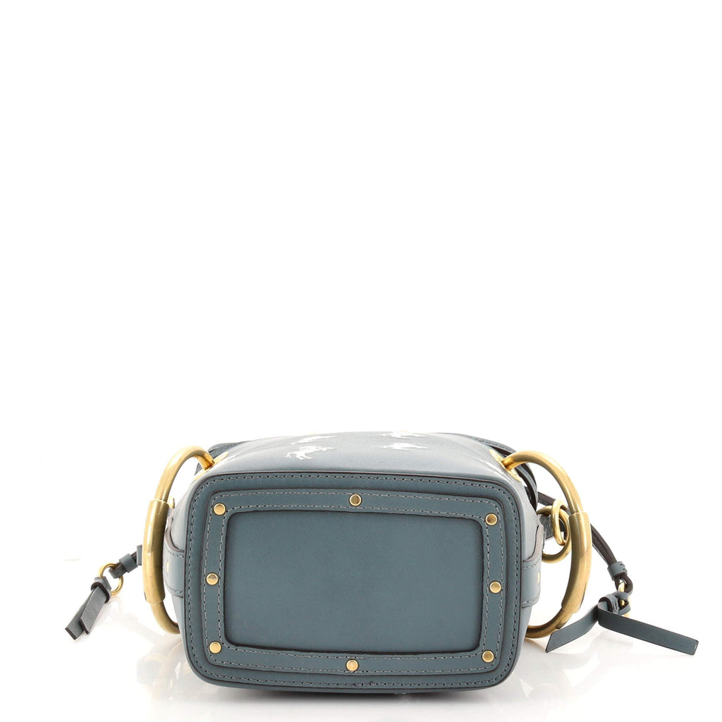 Roy Bucket Bag Embroidered Leather Mini