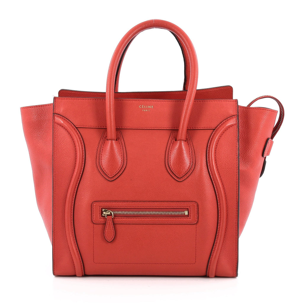 Luggage Handbag Grainy Leather Mini