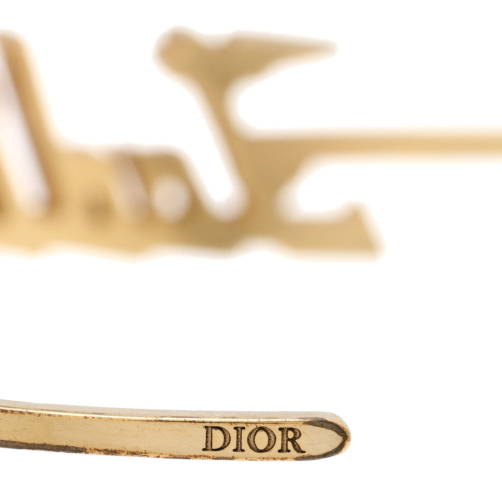 Metal J'Adior Bracelet Cuff Gold