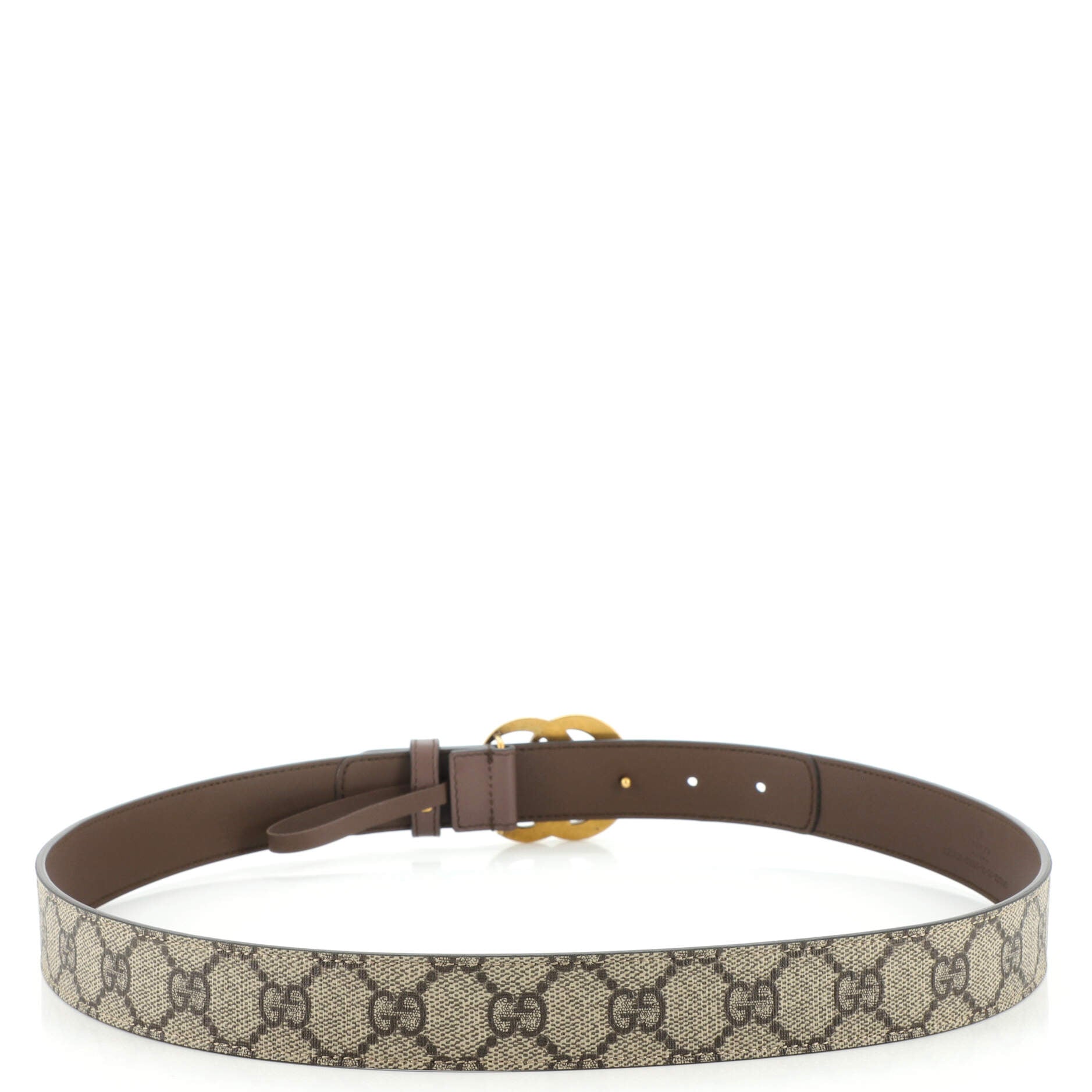 GG Marmont Belt Leather and GG Coated Canvas Medium 90