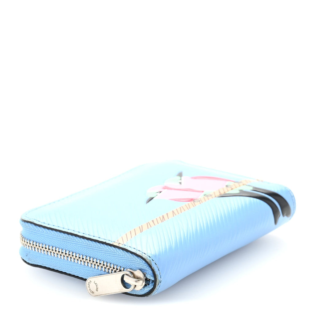Epi Early Bird Zippy Coin Purse Bleuet