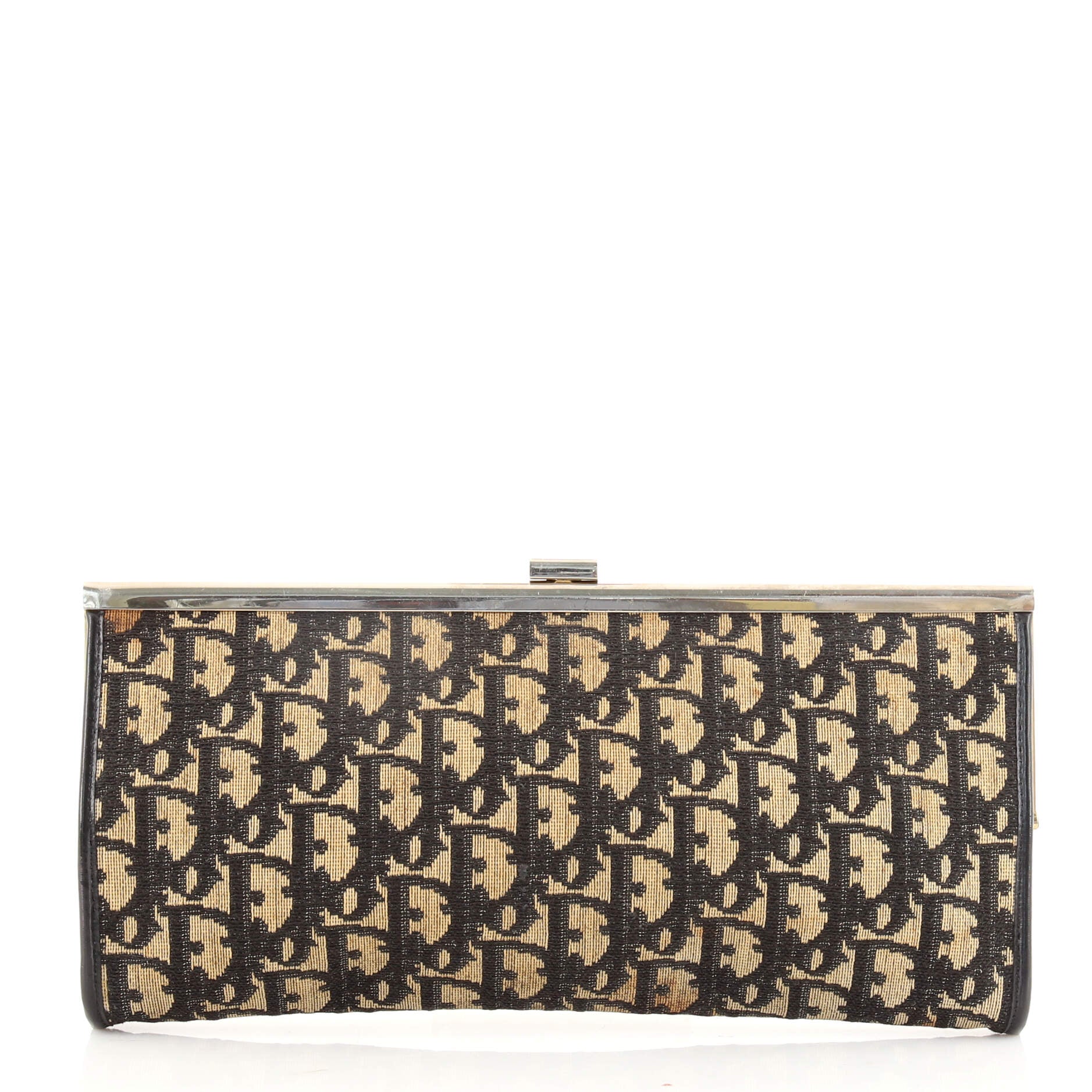 Vintage Frame Clutch Diorissimo Canvas
