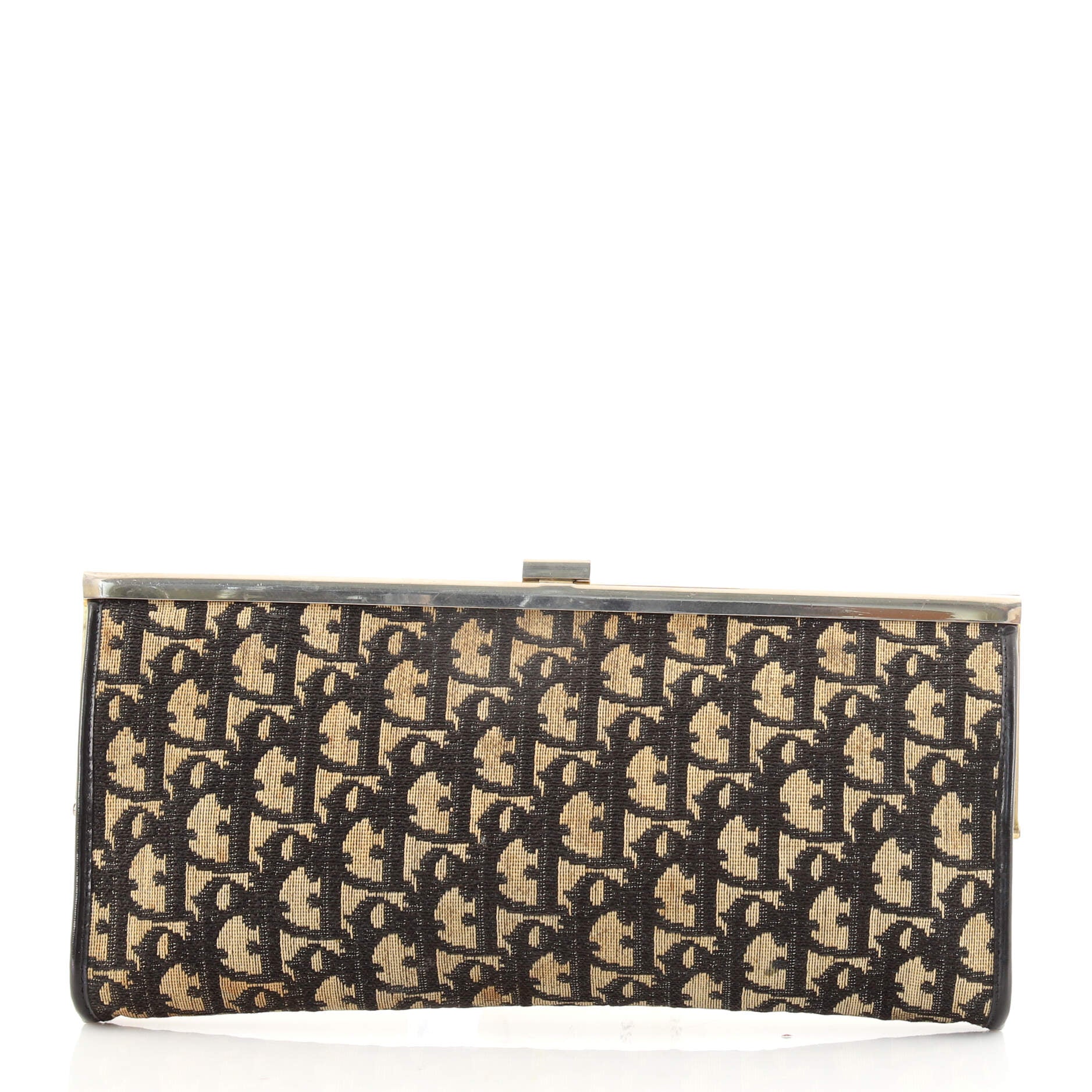 Vintage Frame Clutch Diorissimo Canvas