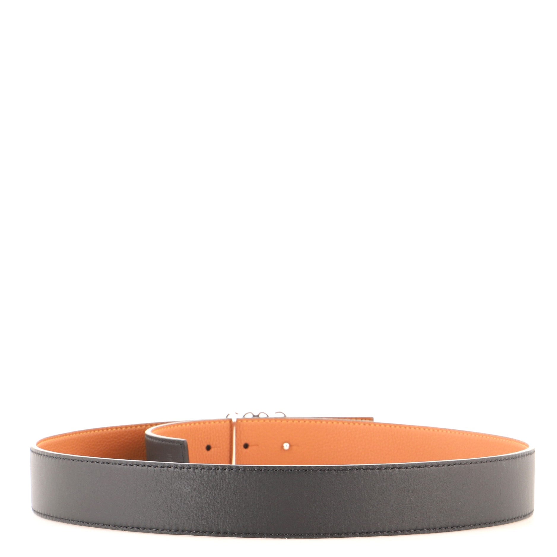 Anagram Logo Buckle Belt Leather Medium 85