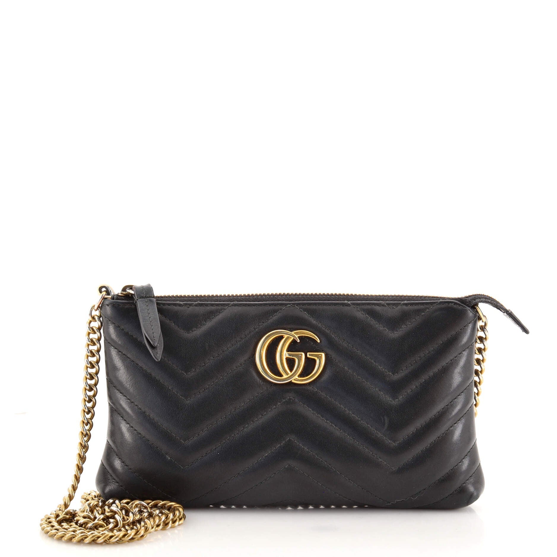 GG Marmont Chain Shoulder Bag Matelasse Leather Mini
