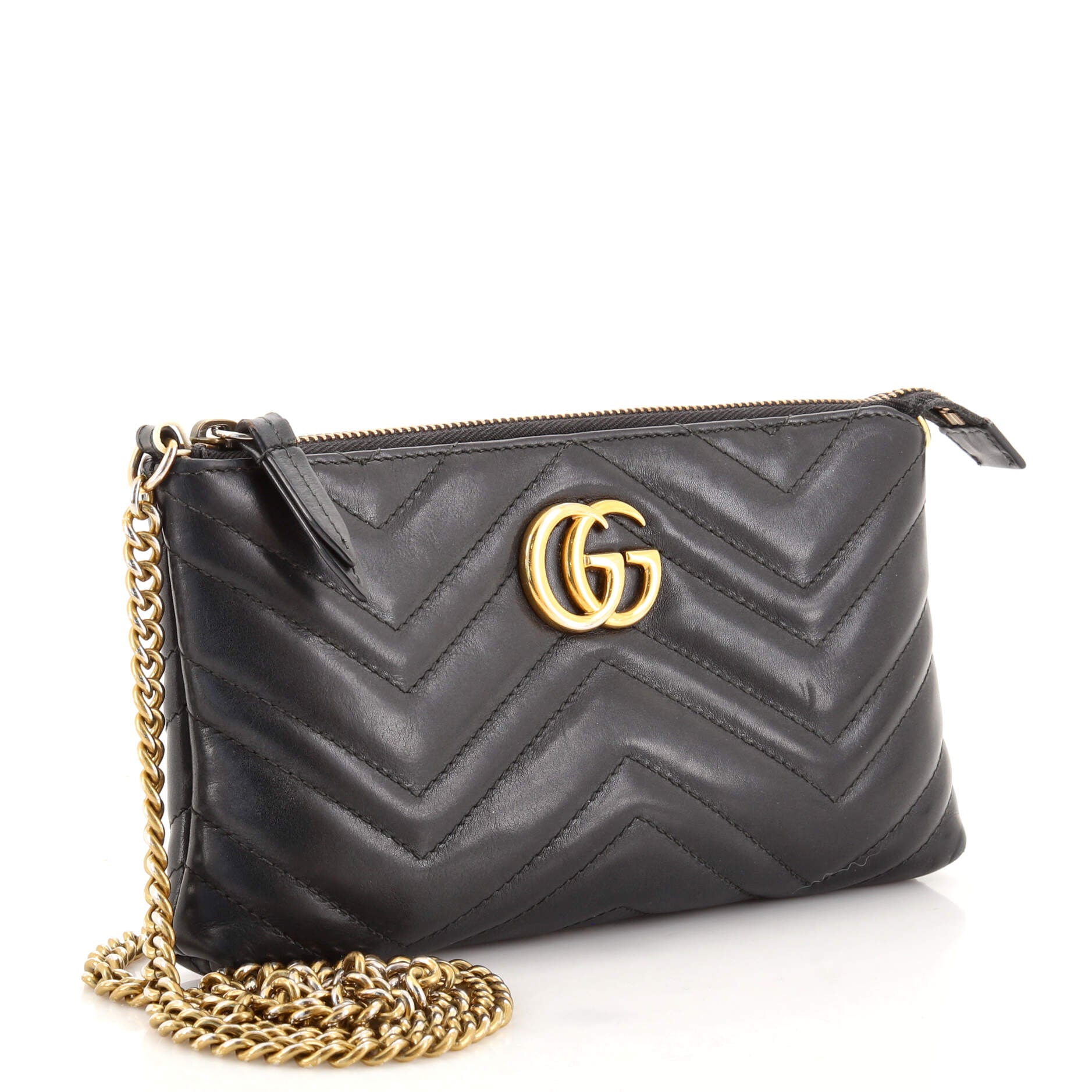 GG Marmont Chain Shoulder Bag Matelasse Leather Mini