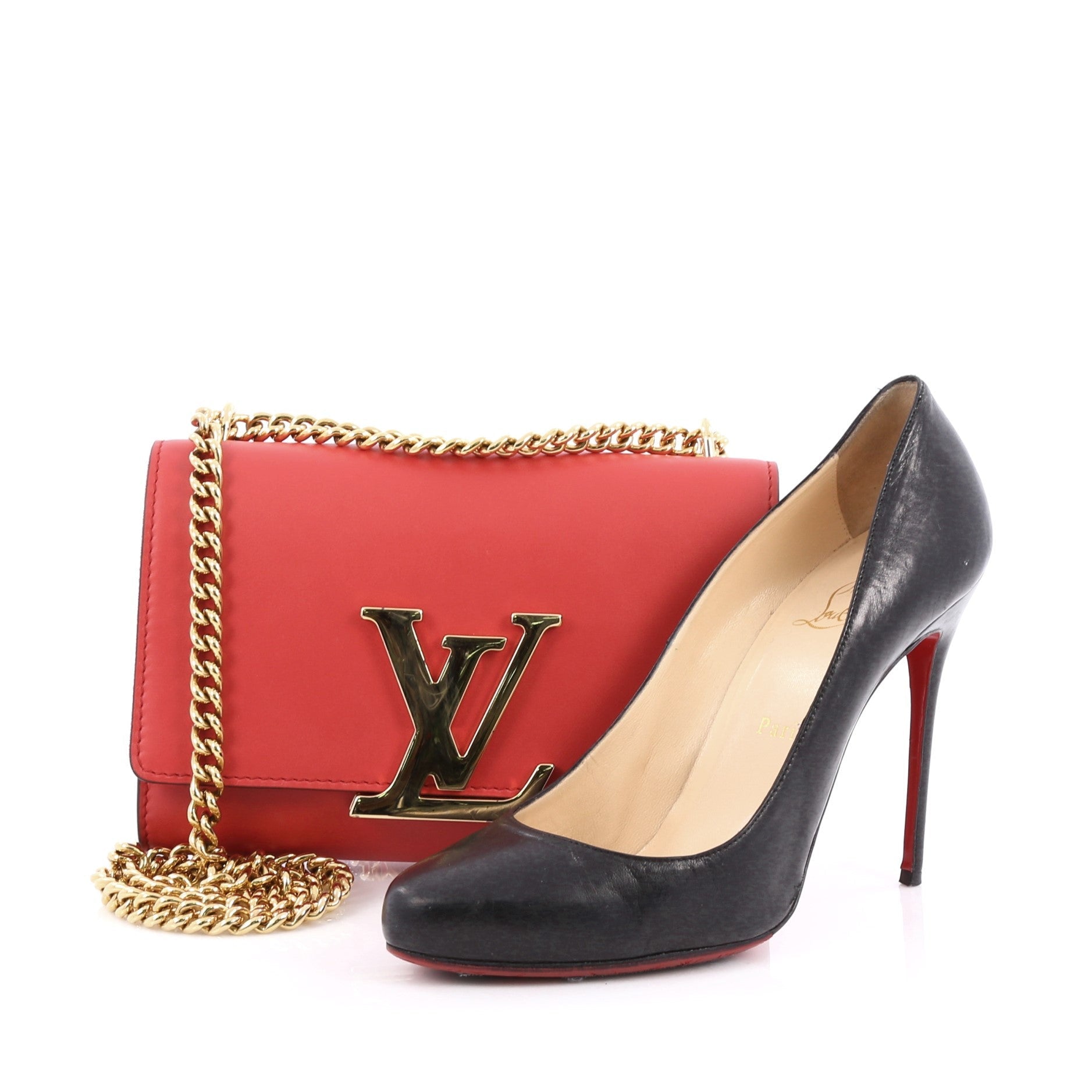 Chain Louise Clutch Leather MM