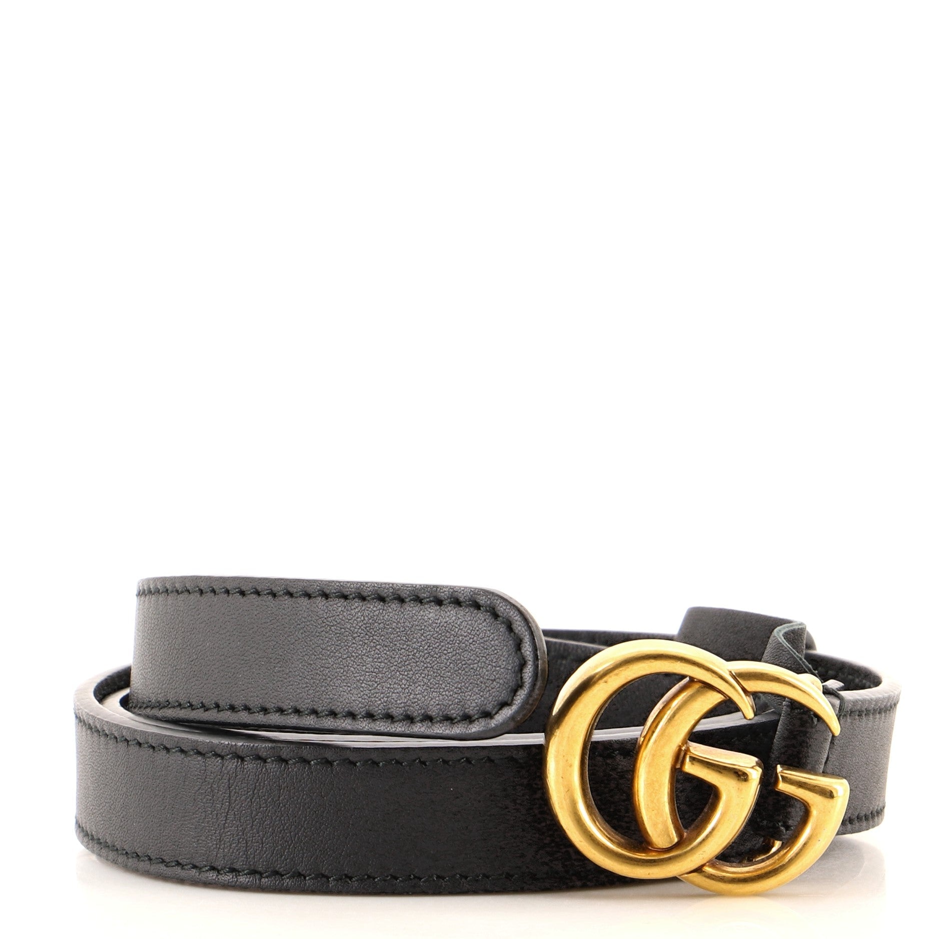 GG Marmont Belt Leather Thin 75