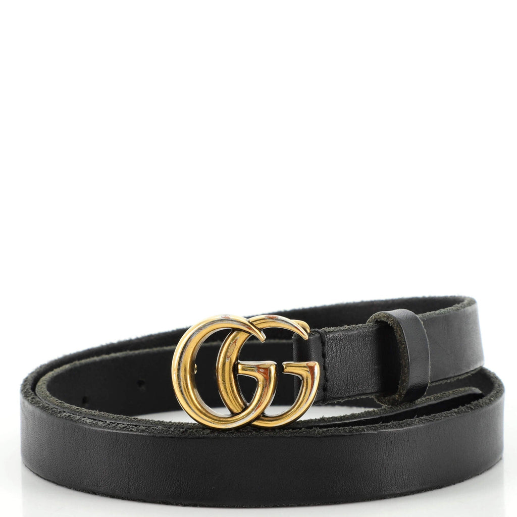 GG Marmont Belt Leather Thin 80