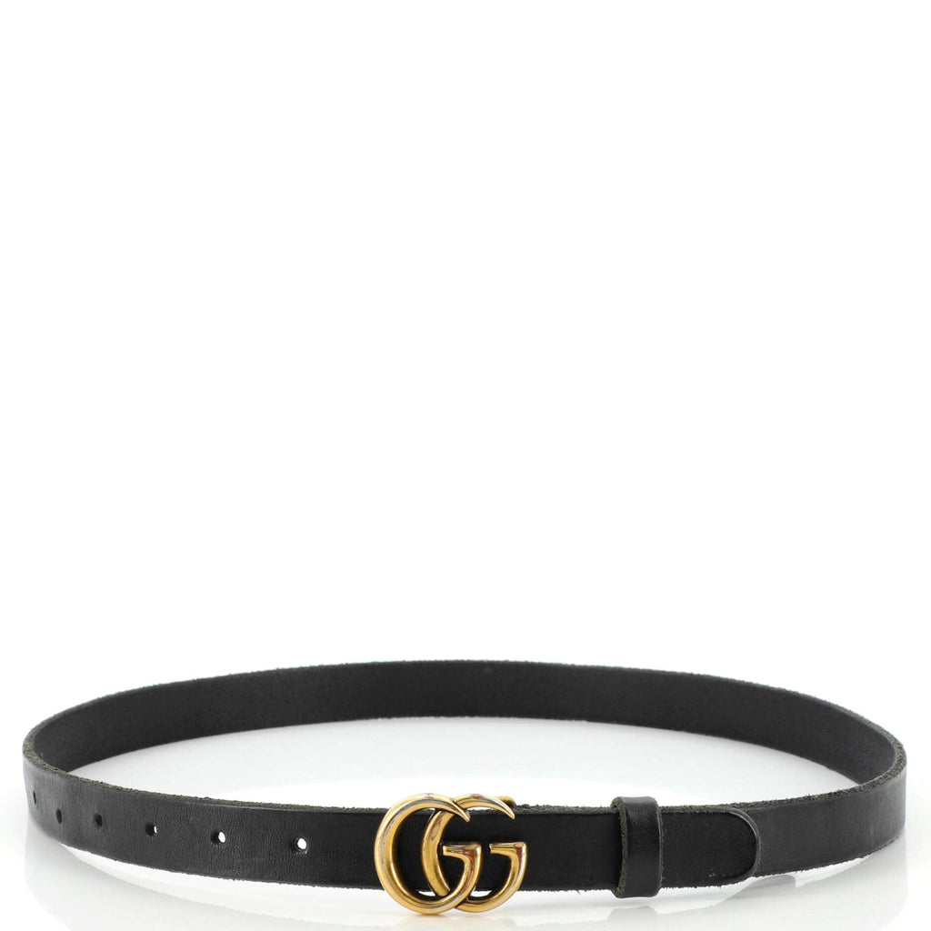 GG Marmont Belt Leather Thin 80