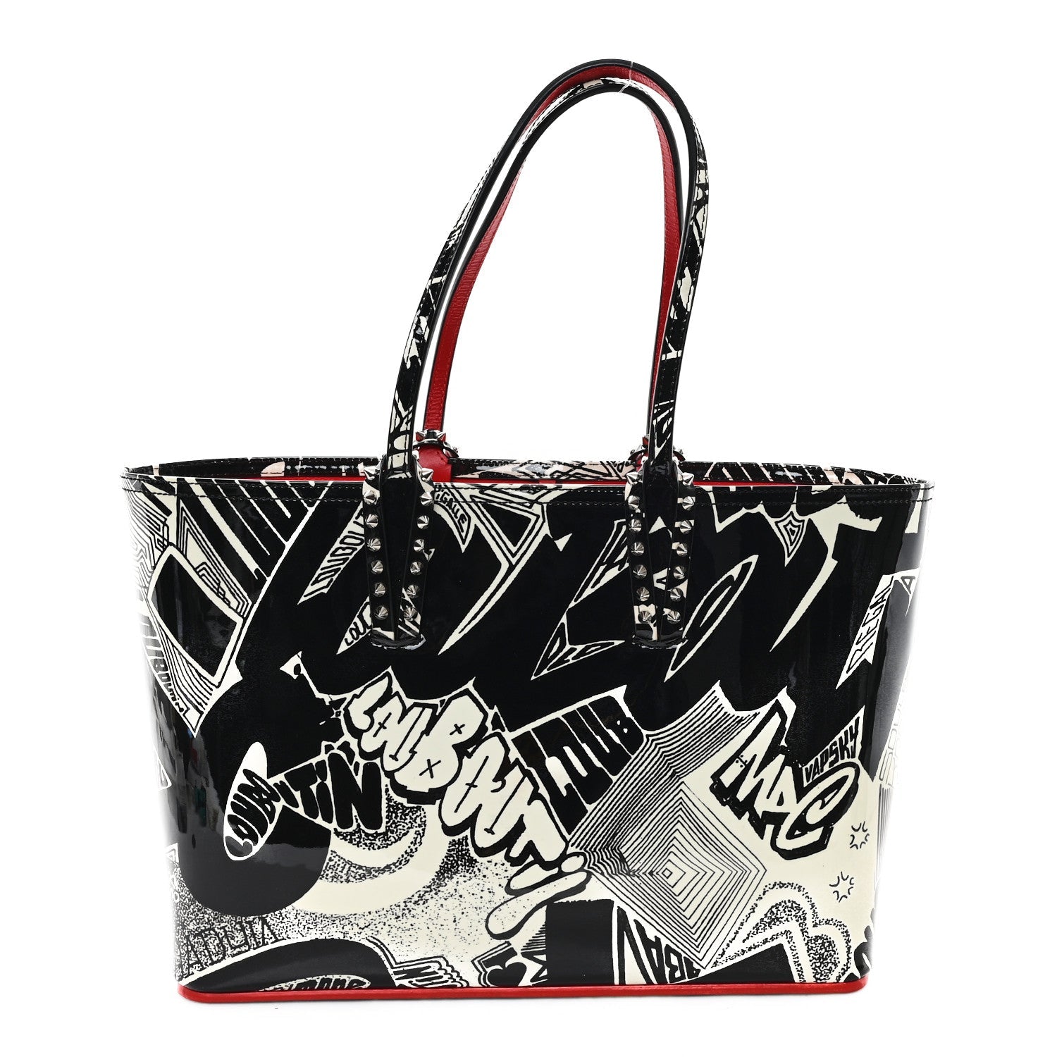 Patent Metro Graf Spikes East West Cabata Tote Black