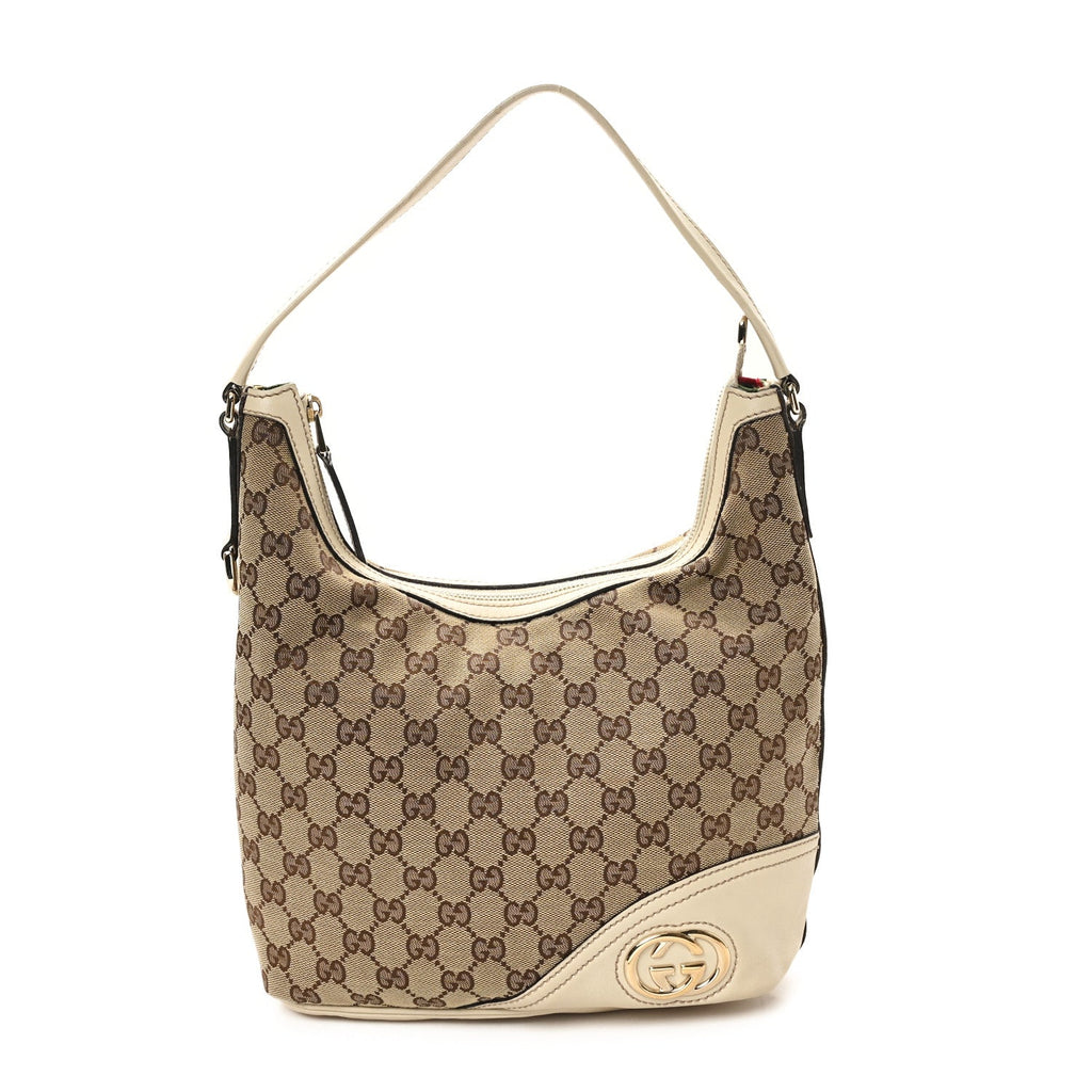 Monogram Medium New Britt Hobo Off White