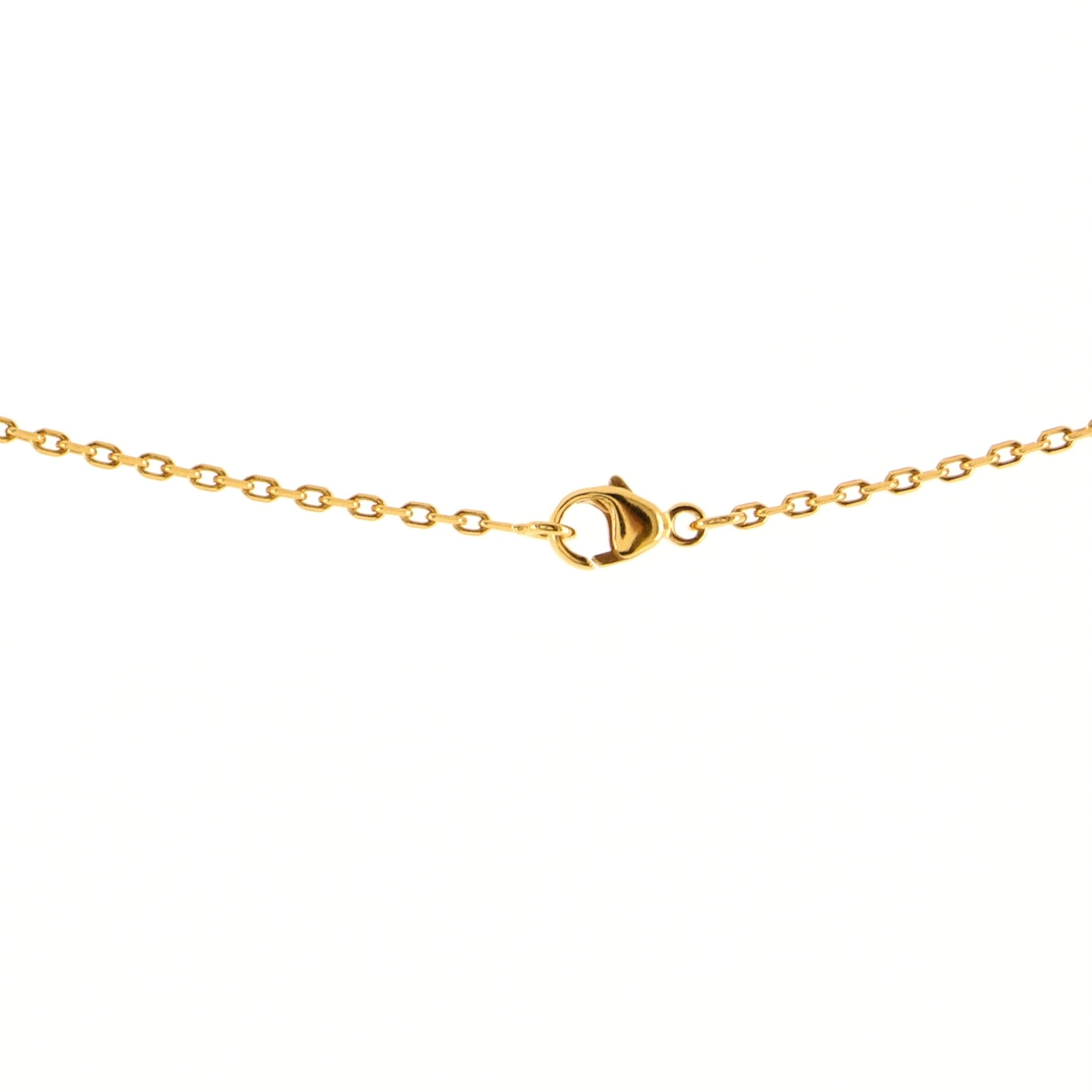 Pop H Pendant Chain Necklace Metal and Enamel Mini