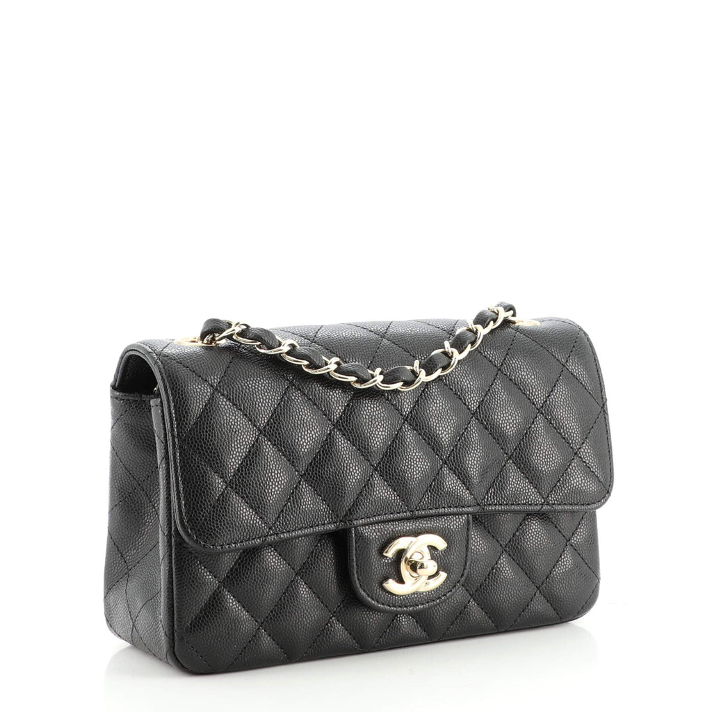 Classic Single Flap Bag Quilted Caviar Mini