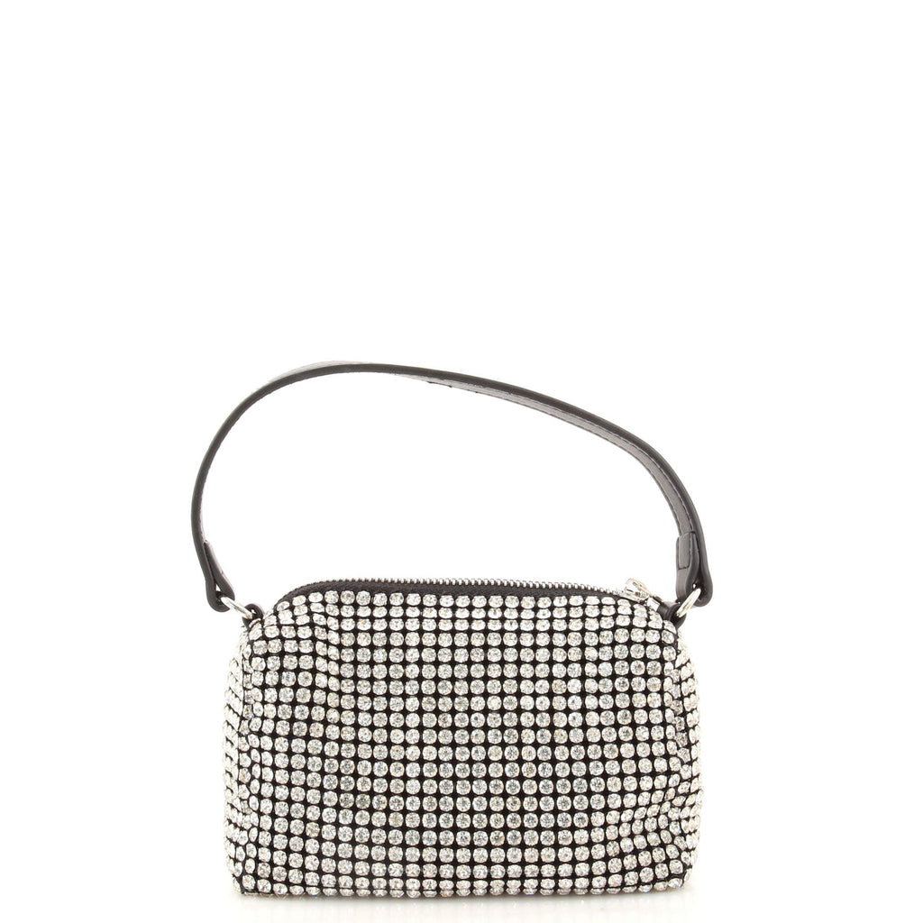 Wangloc Pouch Rhinestone Embellished Mesh Mini
