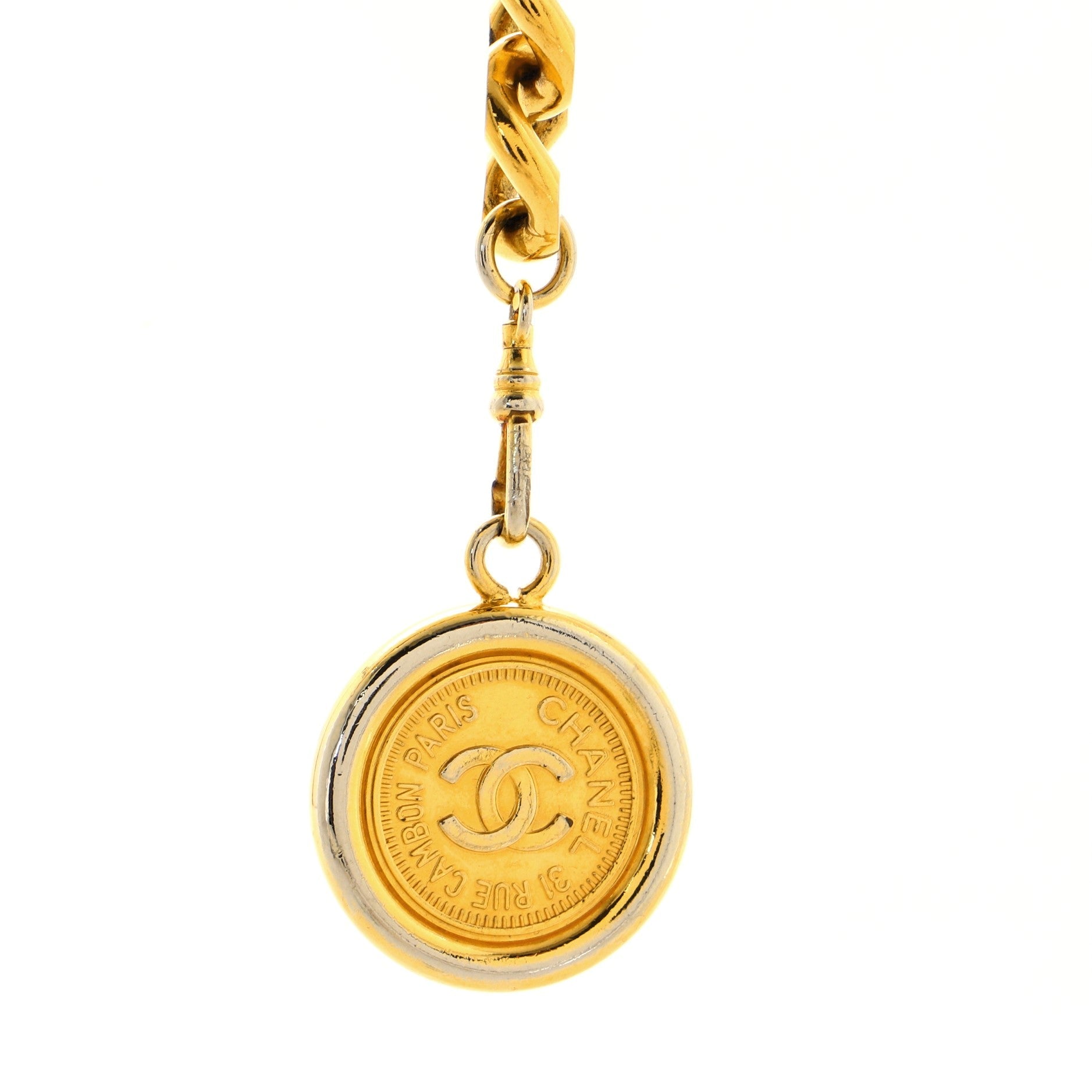 Vintage Medallion Chain Belt Metal 0