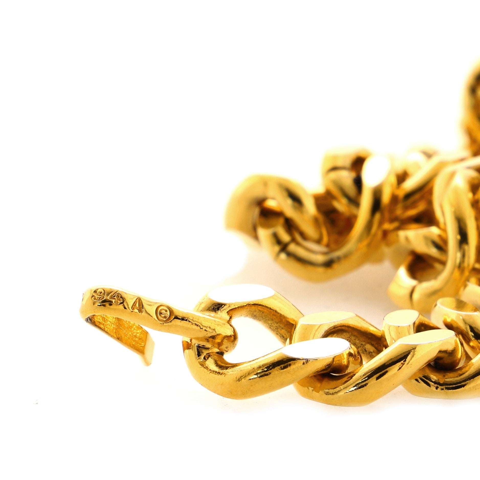 Vintage Medallion Chain Belt Metal 0