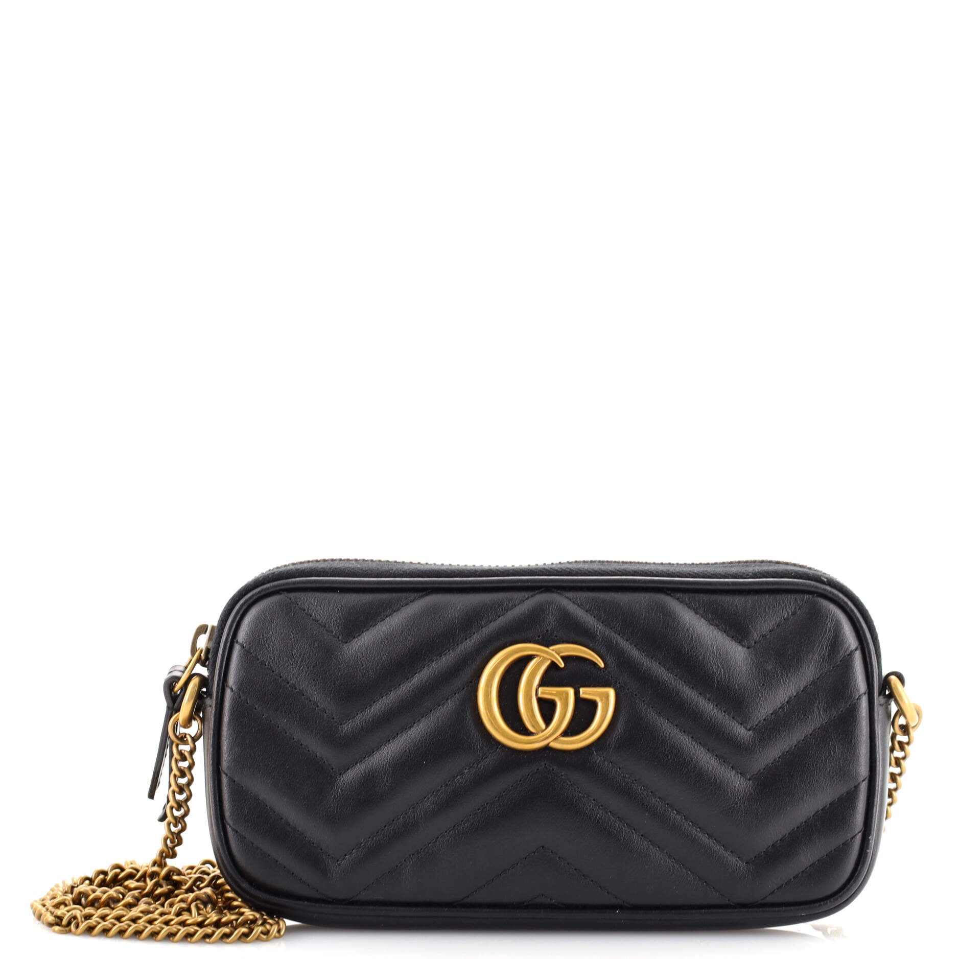 GG Marmont Chain Crossbody Bag Matelasse Leather Mini