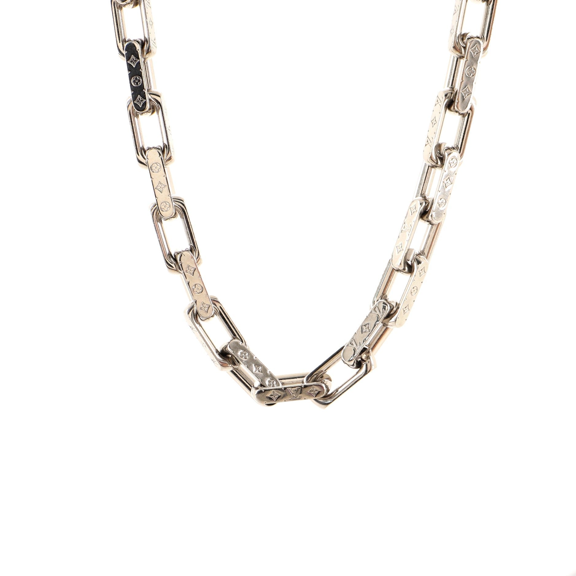 Monogram Chain Necklace Metal