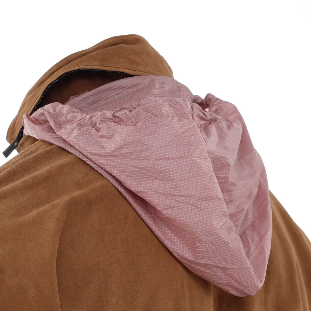 Men's Windbreaker Blouson Jacket Lambskin with Goatskin and Polyamide