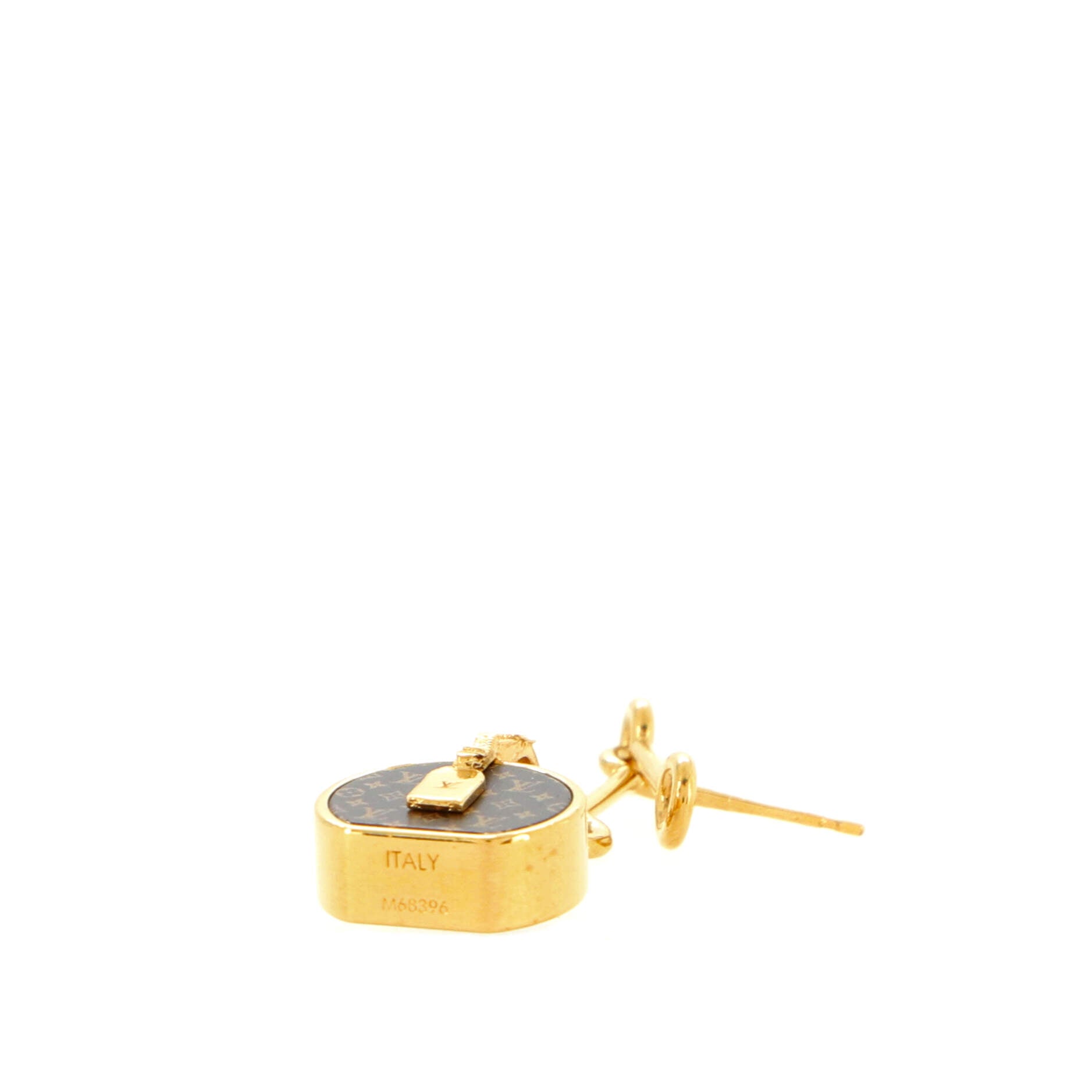 Mini LV Boite Chapeau Asymmetric Earrings Metal
