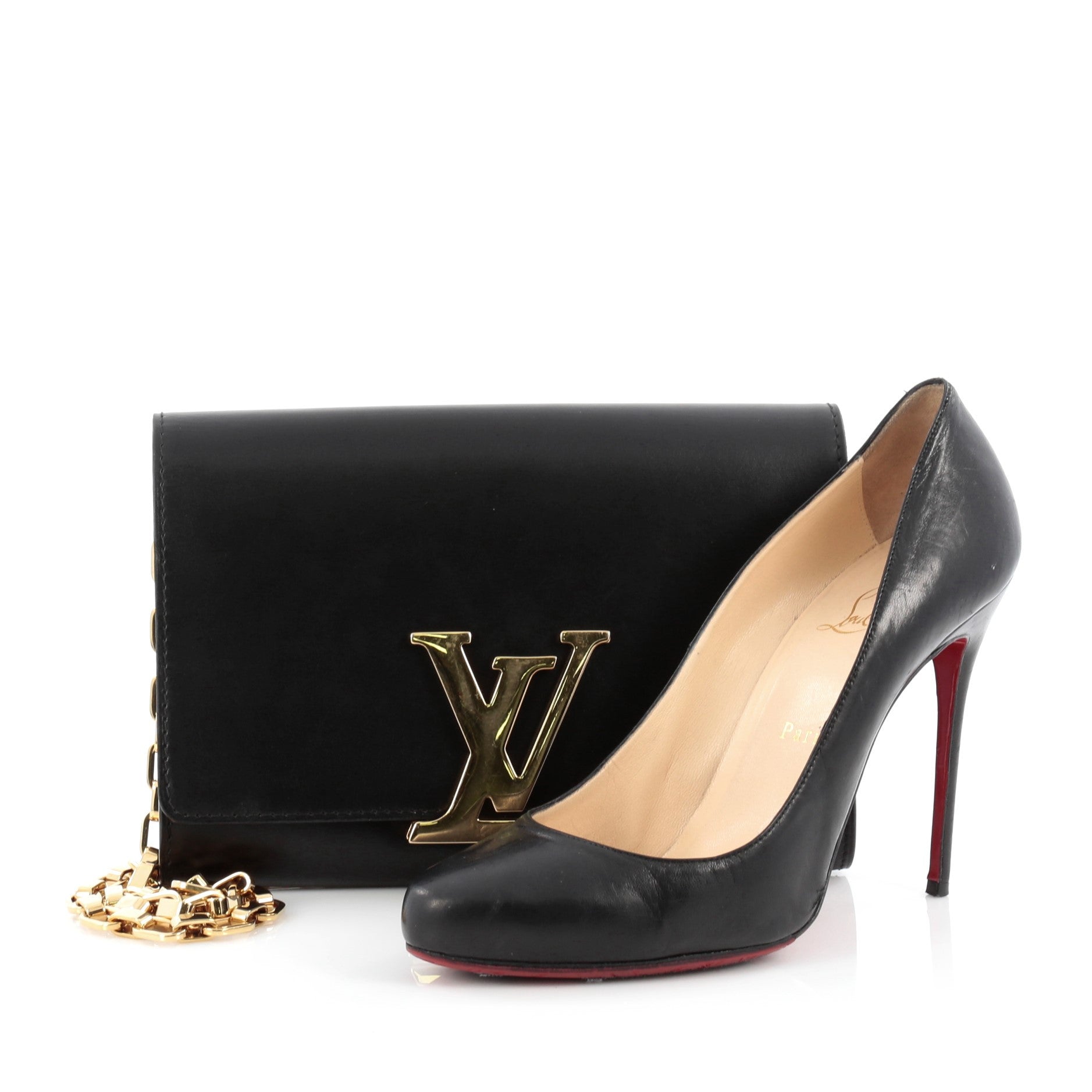 Chain Louise Clutch Leather GM