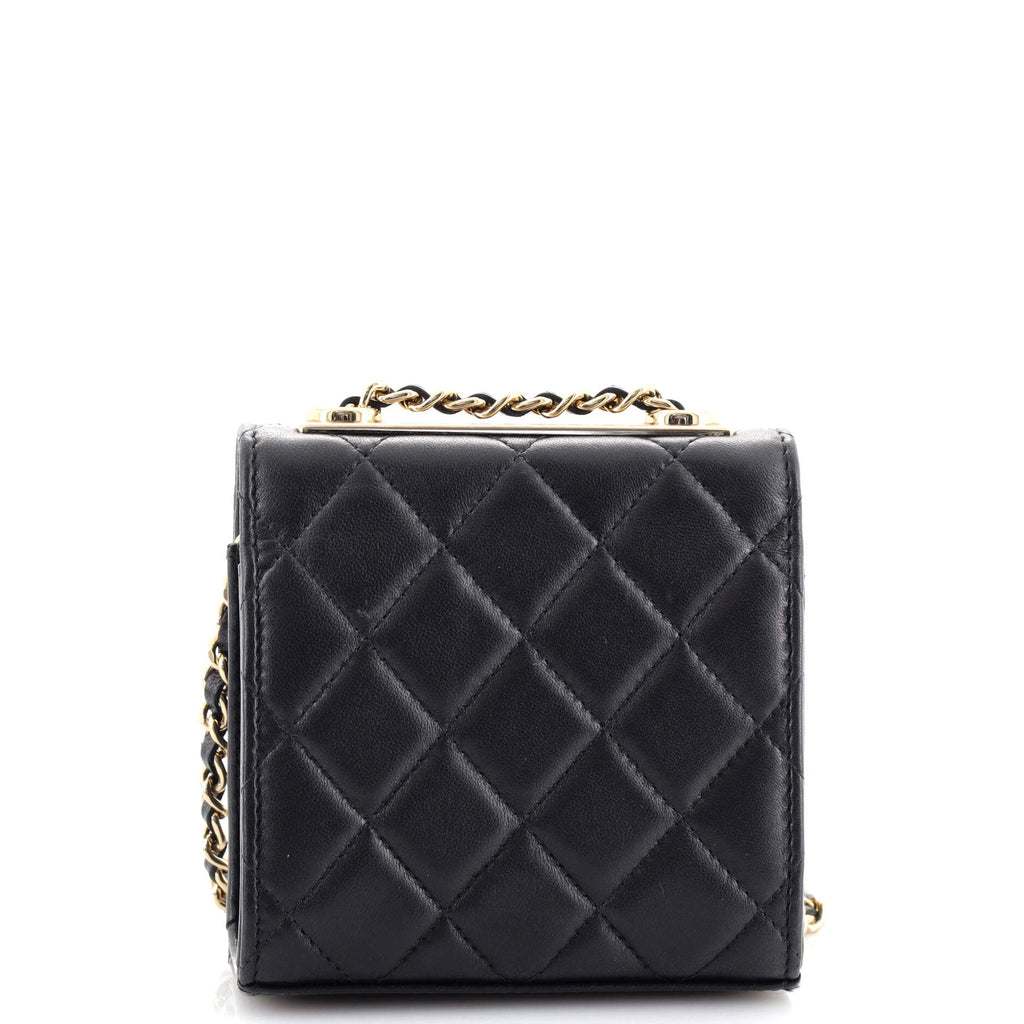Trendy CC Clutch with Chain Quilted Lambskin Small