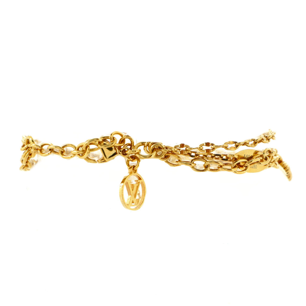 Blooming Supple Bracelet Metal with Crystals