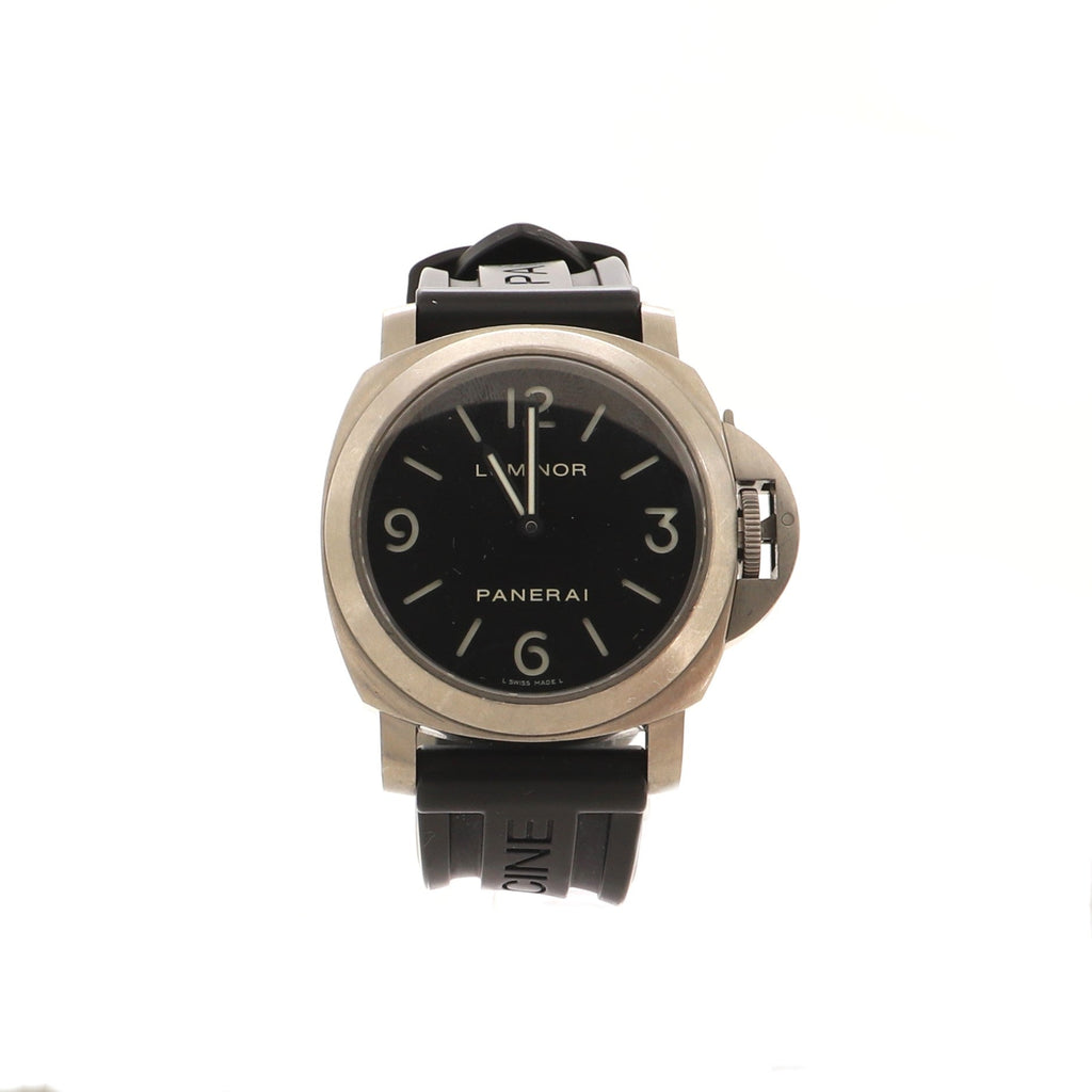 Luminor Base Logo Manual Watch Titanium and Rubber 44