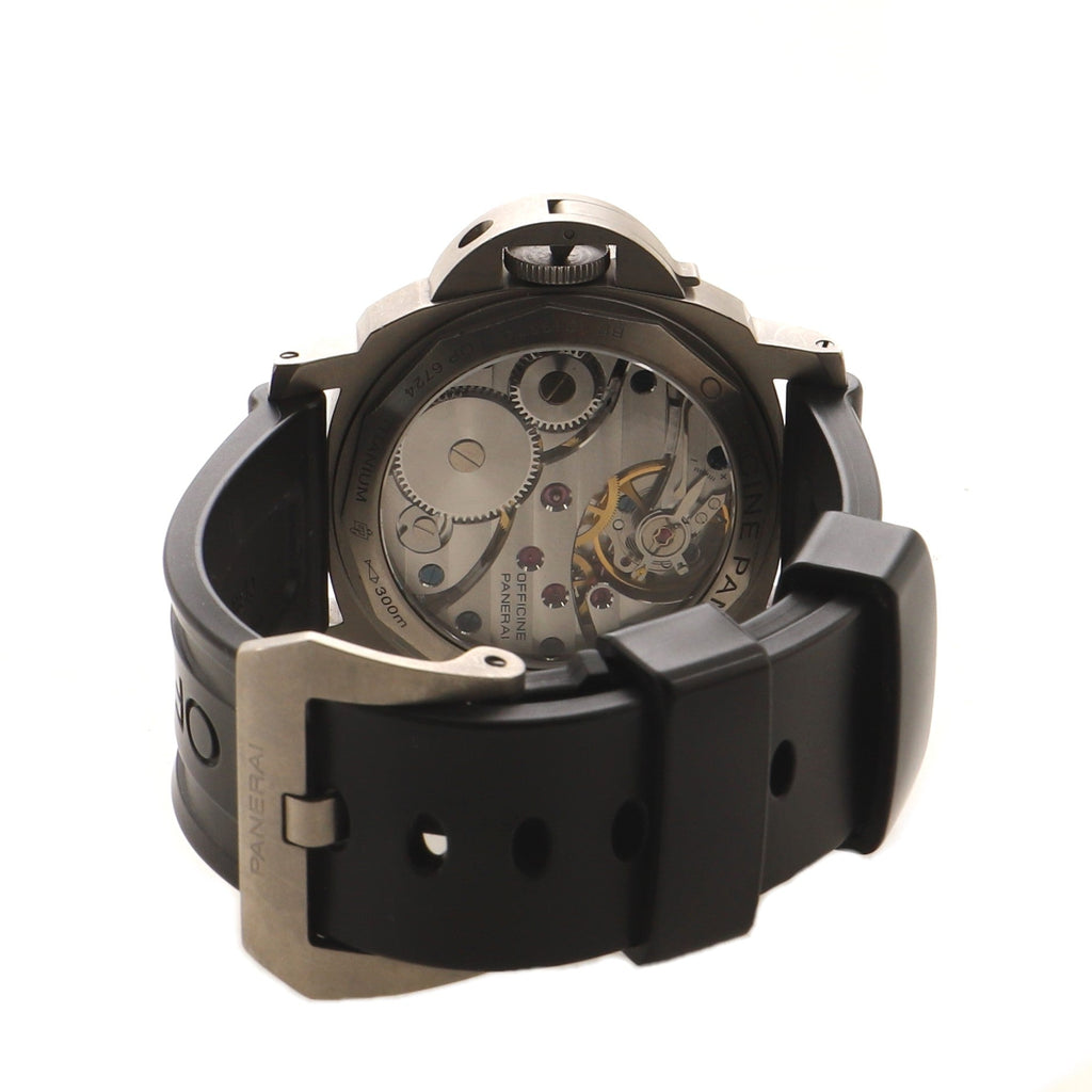 Luminor Base Logo Manual Watch Titanium and Rubber 44