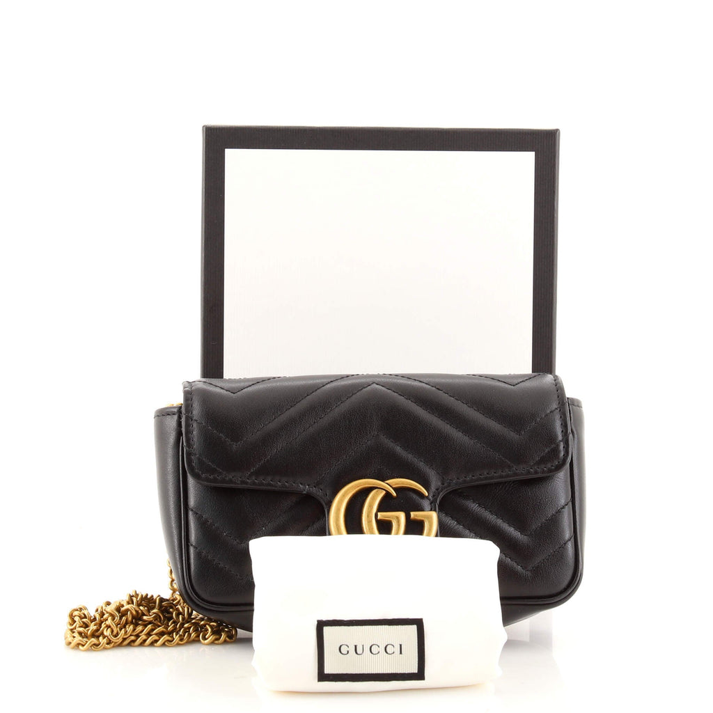 GG Marmont Flap Bag Matelasse Leather Super Mini