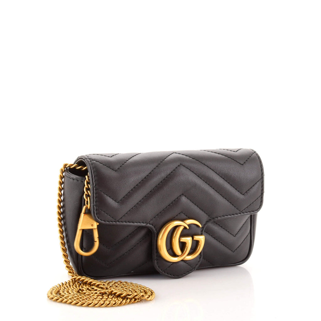 GG Marmont Flap Bag Matelasse Leather Super Mini
