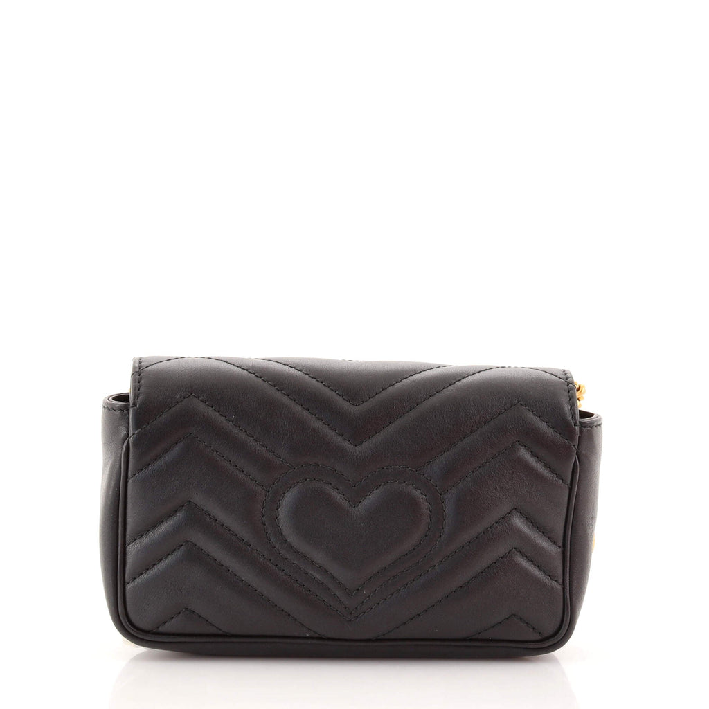 GG Marmont Flap Bag Matelasse Leather Super Mini