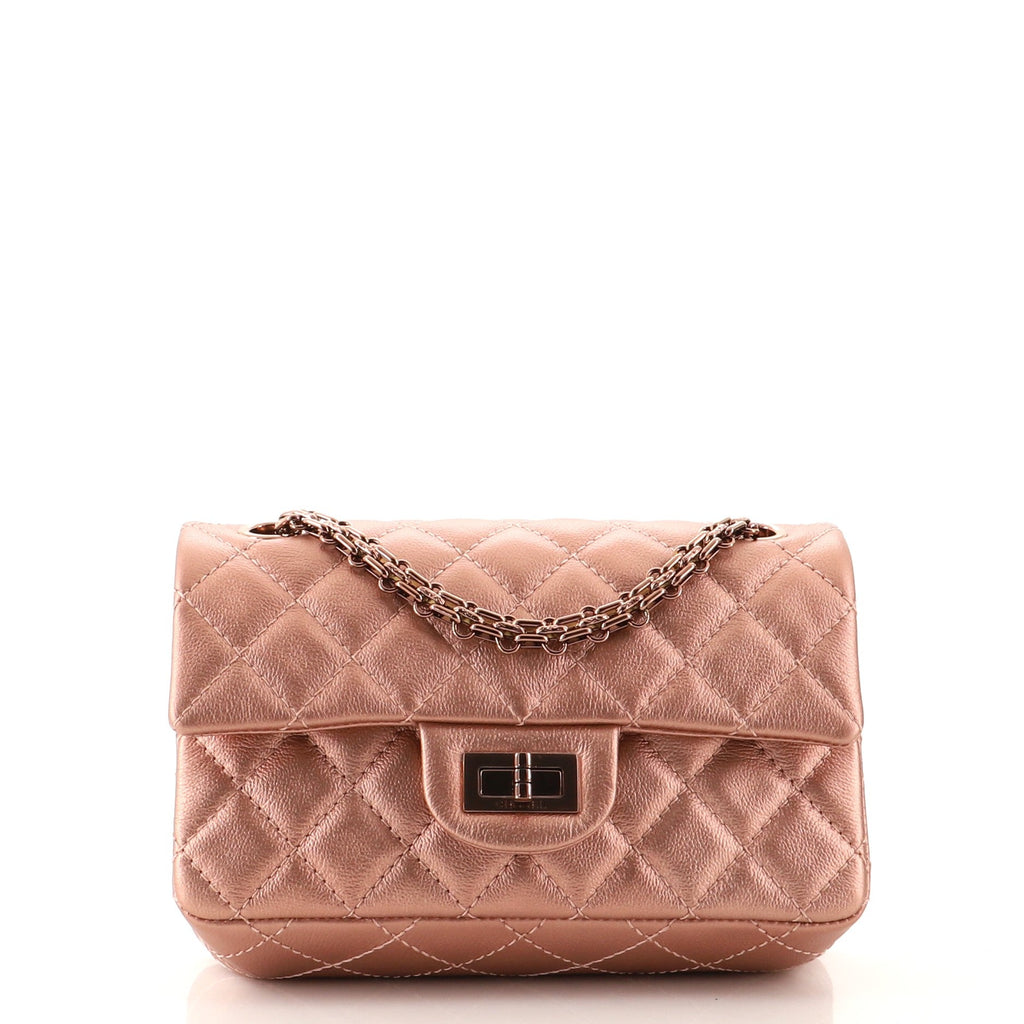 Reissue 2.55 Flap Bag Quilted Metallic Calfskin Mini