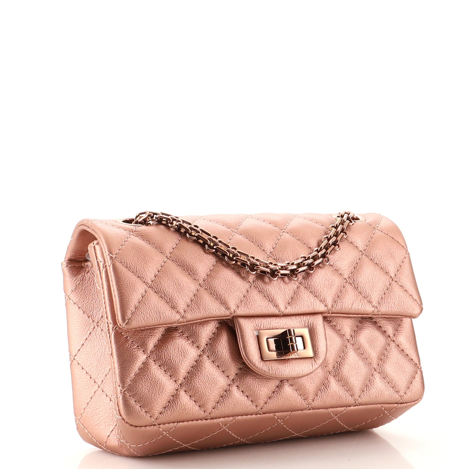 Reissue 2.55 Flap Bag Quilted Metallic Calfskin Mini