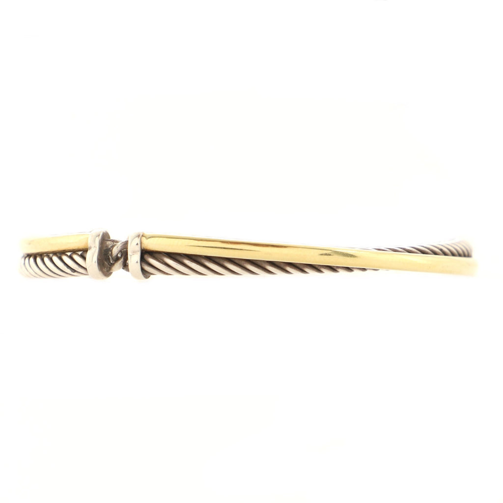 Crossover Bracelet Sterling Silver and 18K Yellow Gold