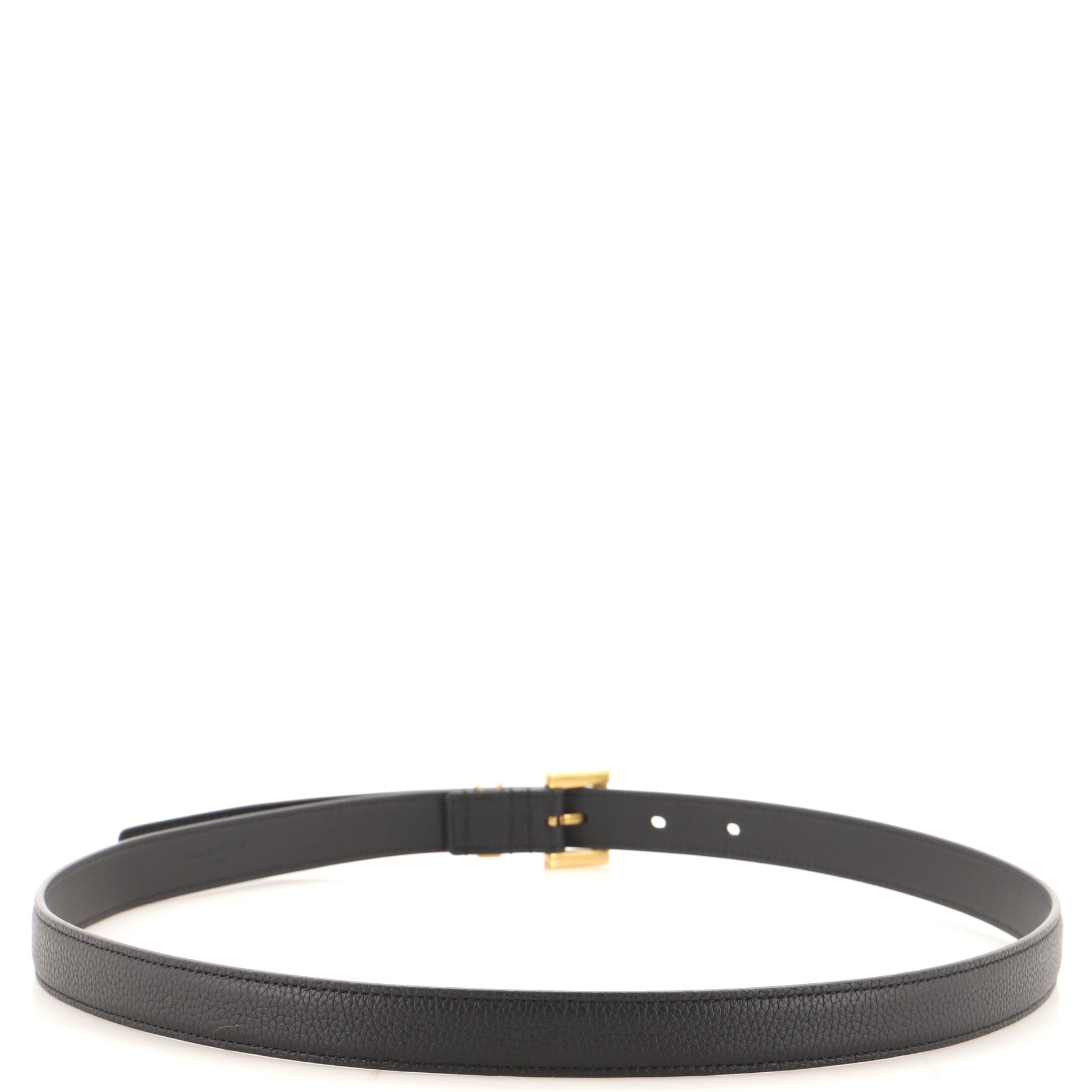 Classic Monogram Square Buckle Belt Leather Thin 90