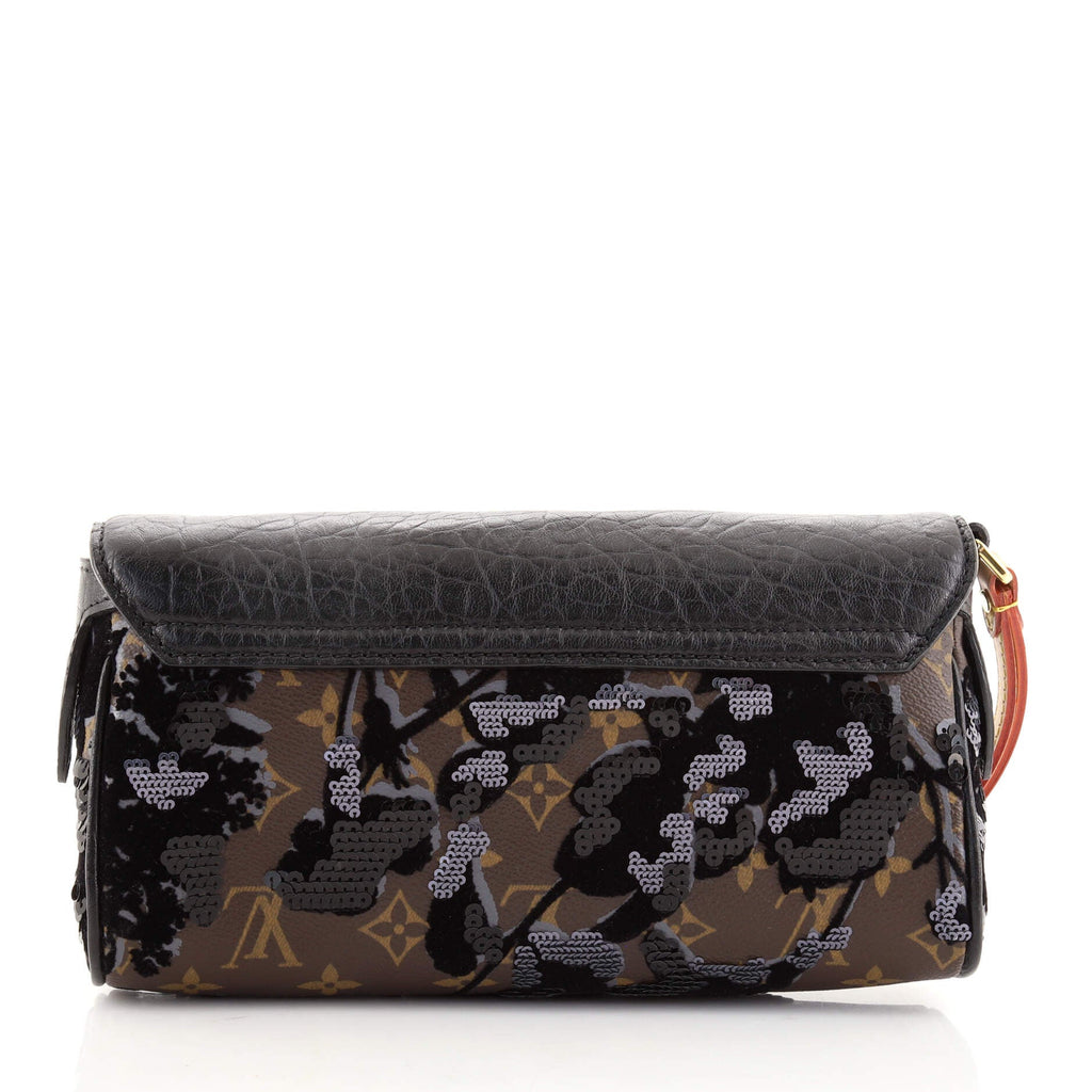 Manege Clutch Fleur De Jais Monogram Canvas
