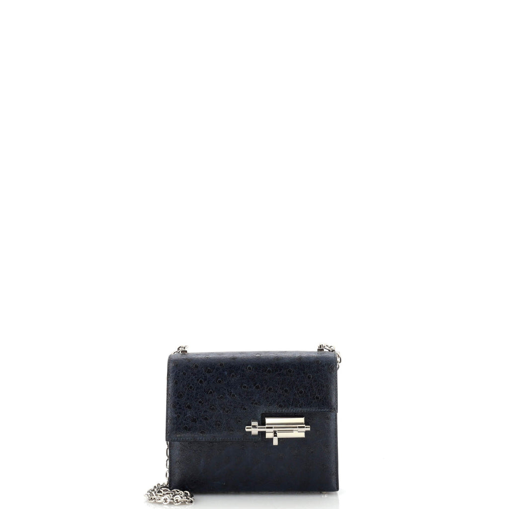Verrou Chaine Bag Ostrich Mini
