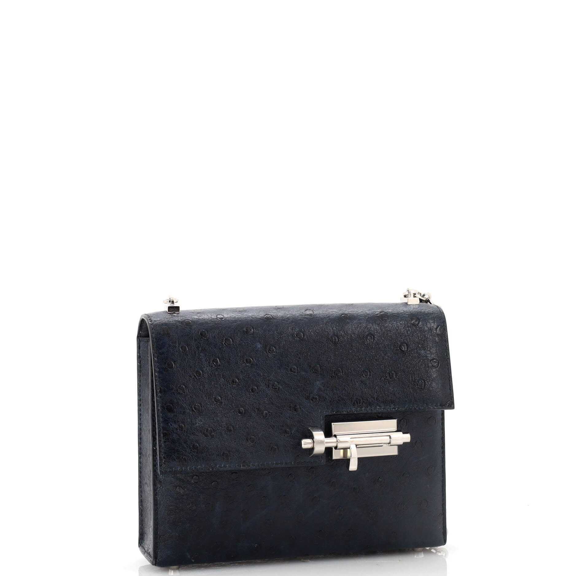 Verrou Chaine Bag Ostrich Mini