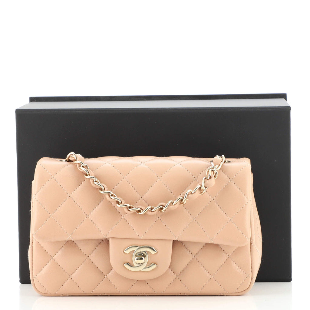 Classic Single Flap Bag Quilted Lambskin Mini